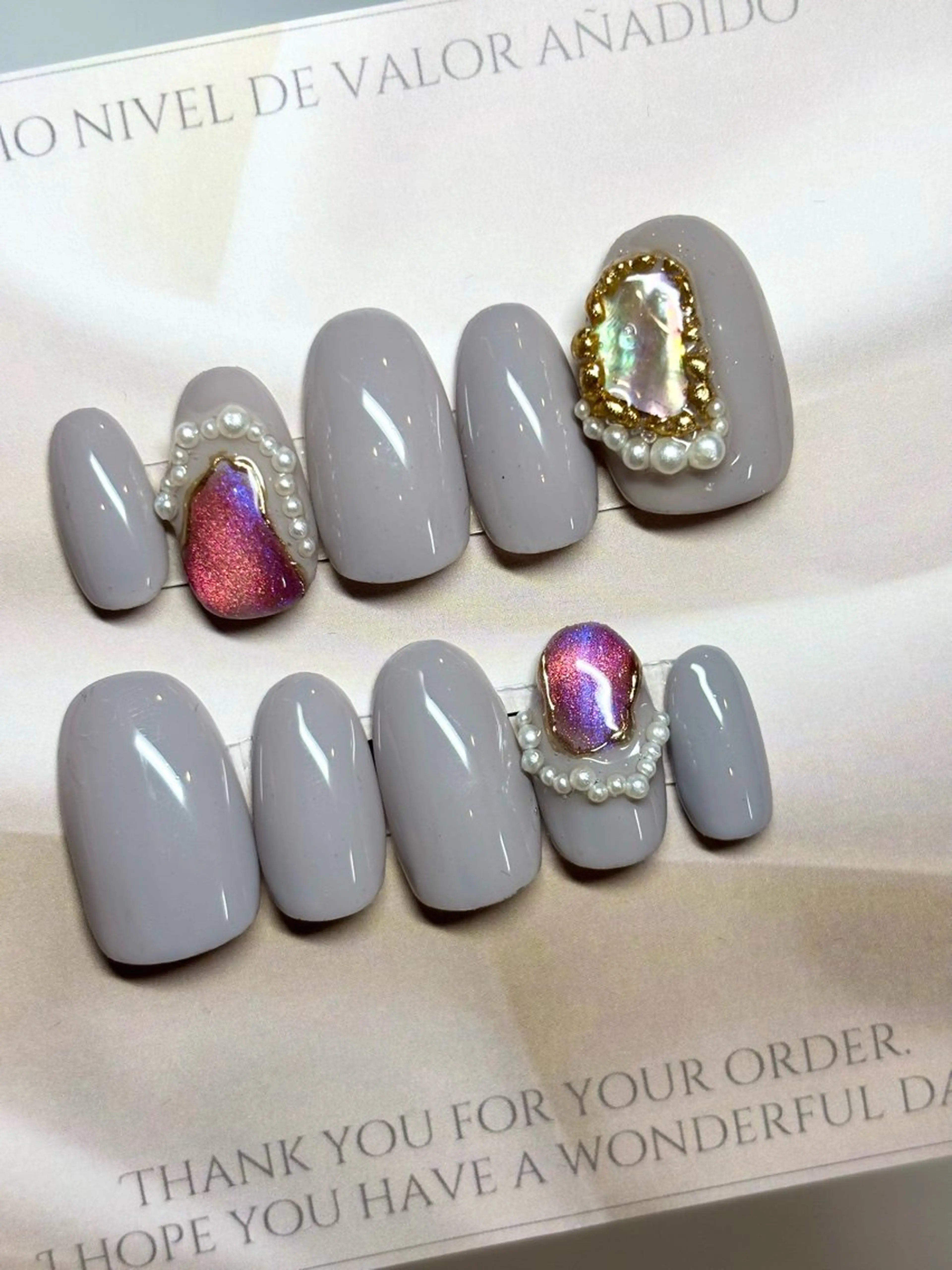 ネイル 持ち込み ハンドネイル マキシモ 坂上のネイルデザイン