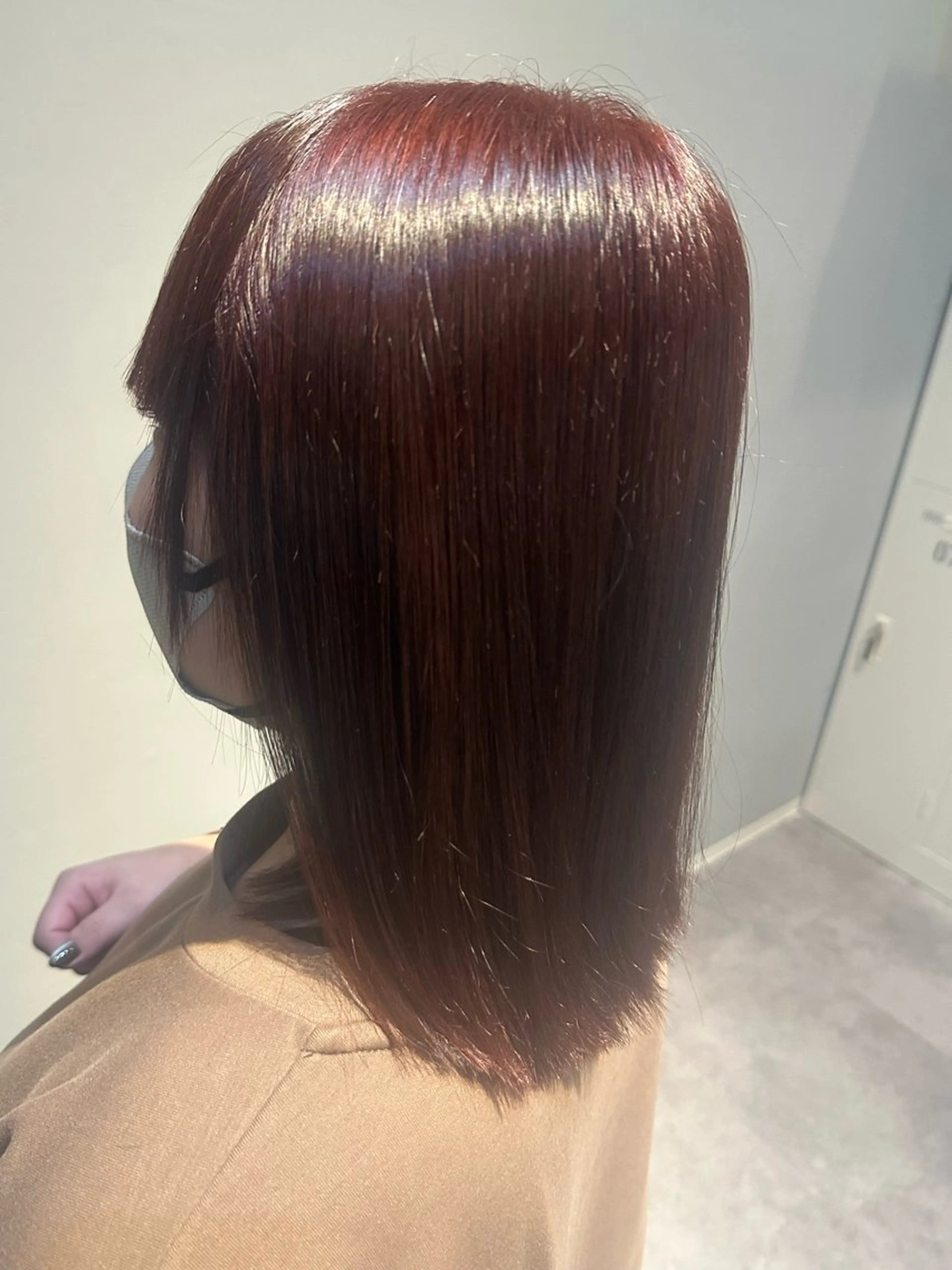 ミディアム ヘアカラー Agu まゆかのヘアスタイル