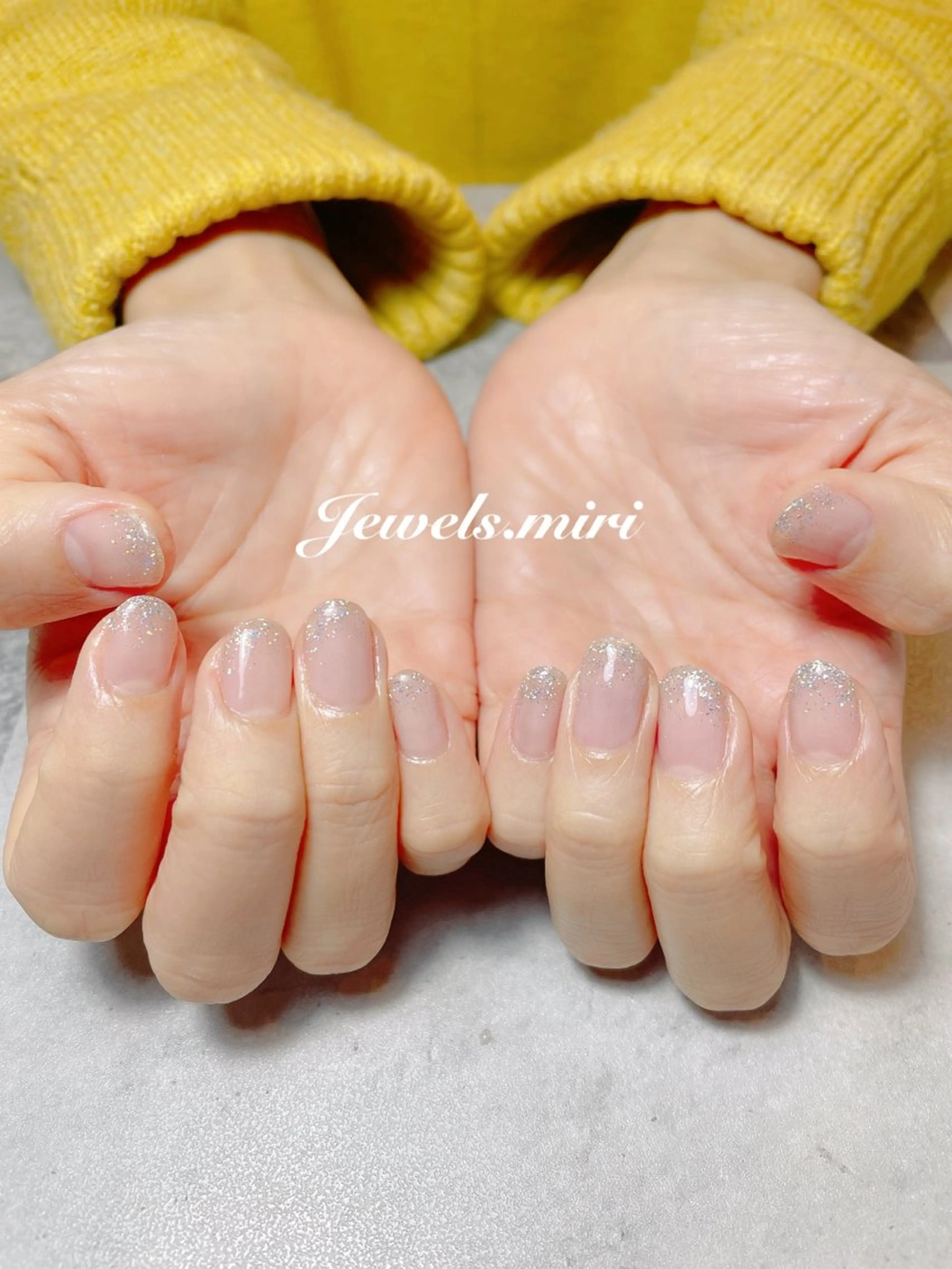 ネイル アートネイル オーロラネイル グラデーション キラキラネイル ラメ(グリッター) Jewels nail lily 白楽所属・ネイルサロン Jewels Mのネイルデザイン