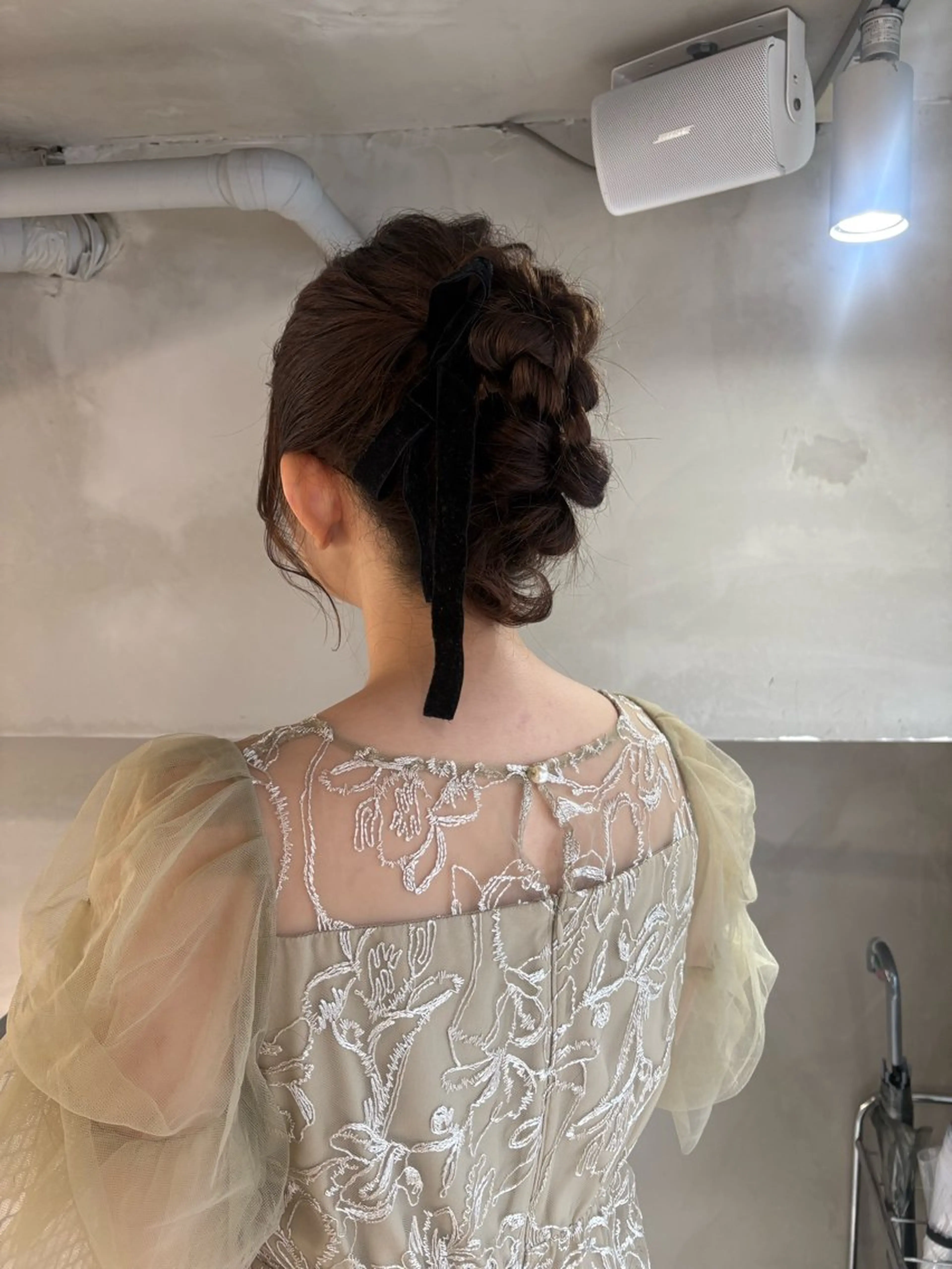 セミロング ヘアアレンジ ヘアセット 透明感カラー🫧 nanohaのヘアスタイル