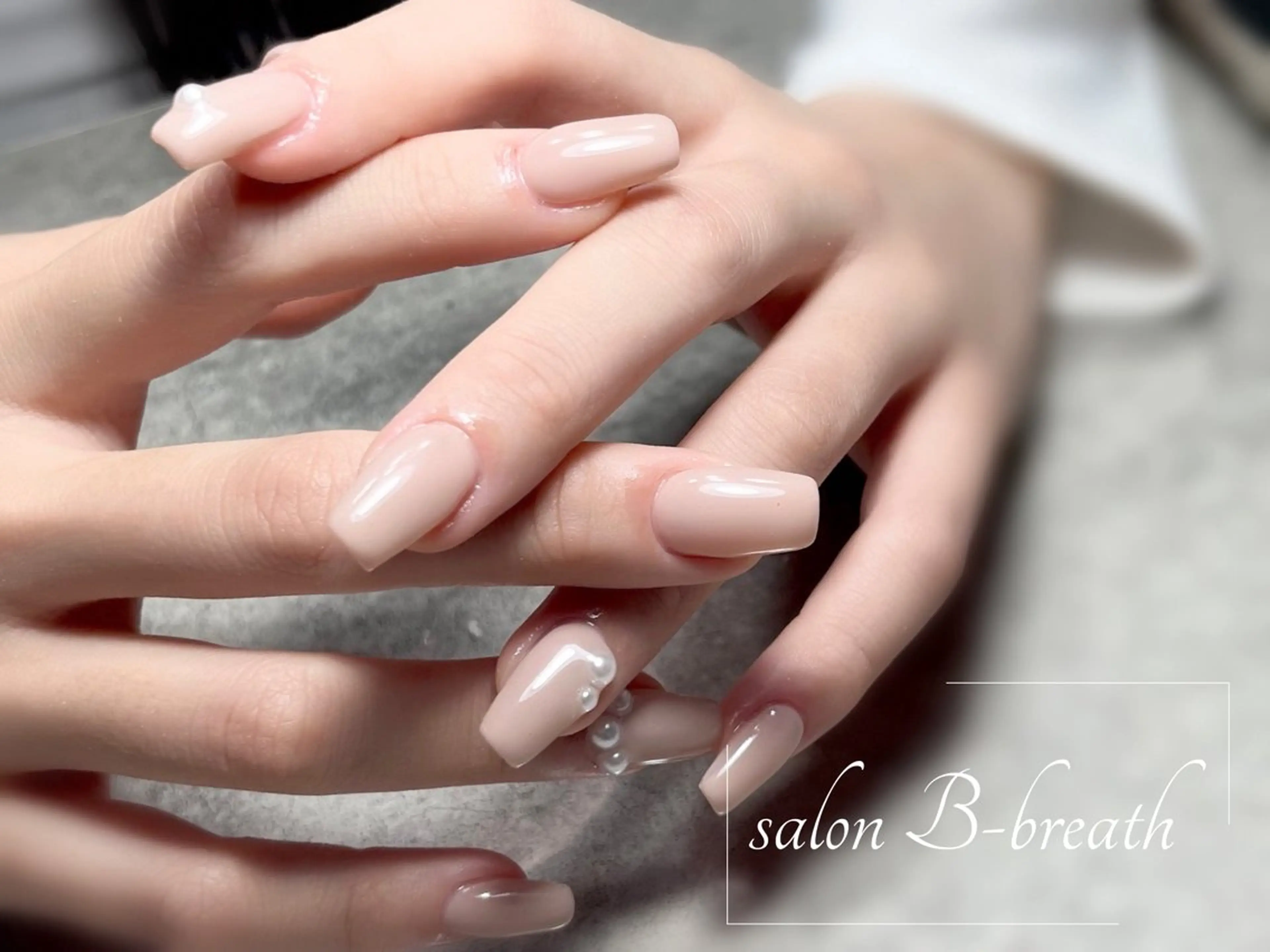 ネイル 卒業式 オフィスネイル ワンカラーネイル シンプルネイル ハンドネイル salon B-breath所属・salon B-breathのネイルデザイン