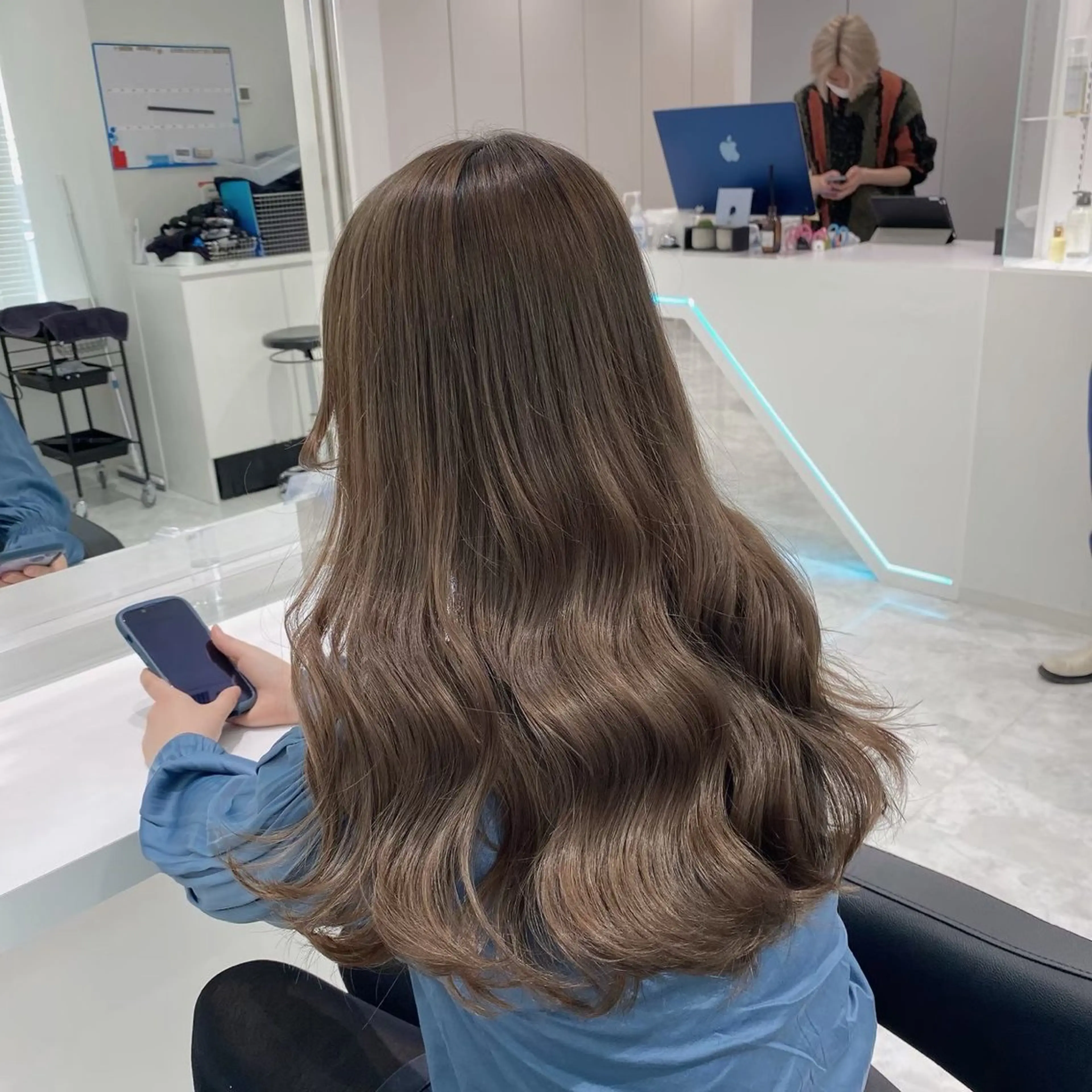 ロング カラー ブリーチなし🌼トレ ンド🌼似合わせのヘアスタイル