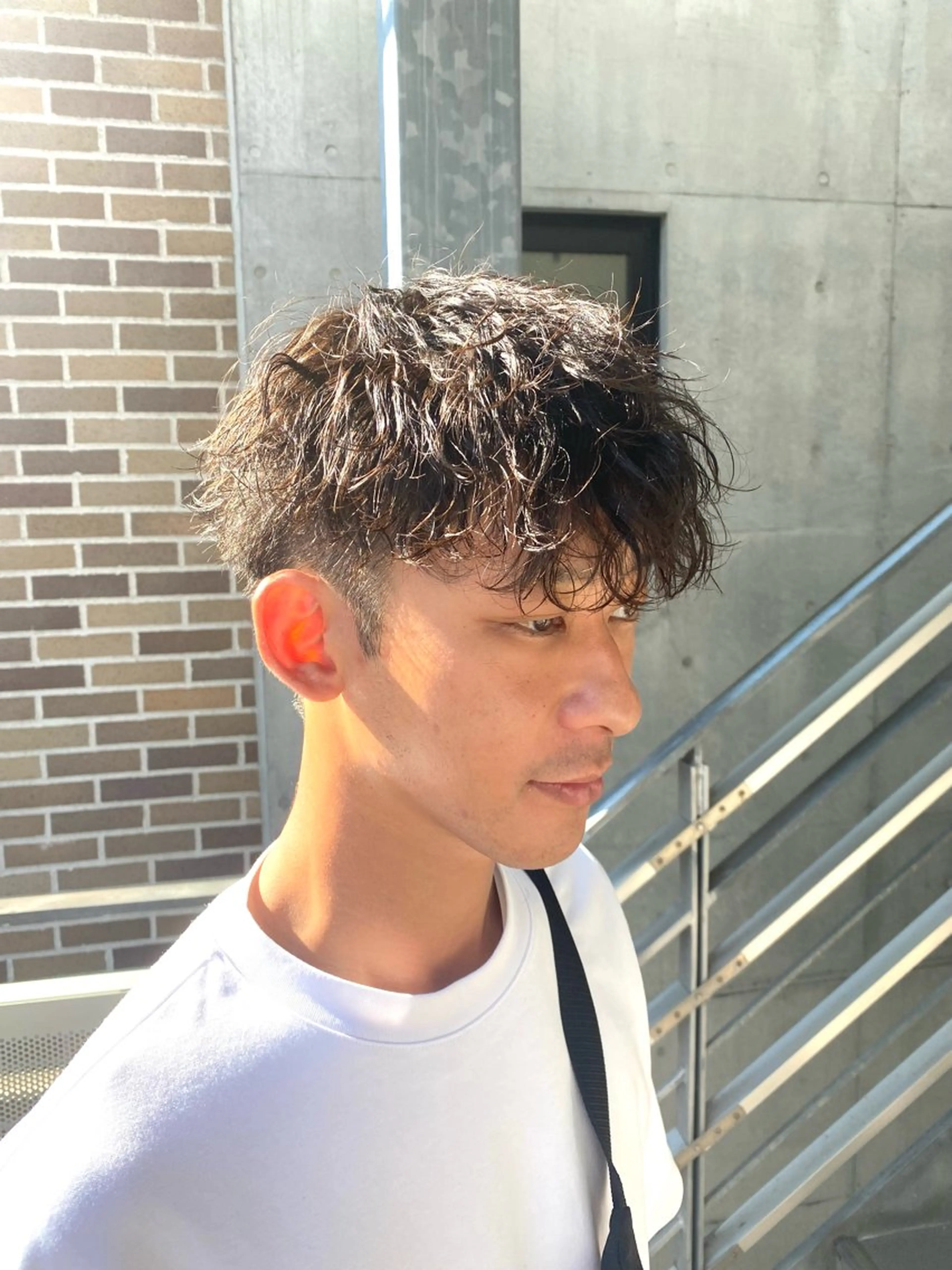 パーマ メンズ メンズパーマ スペインカール 波巻きパーマ スパイラルパーマ カット パーマ シャドウパーマ/ 波巻パーマYu-Kiのヘアスタイル