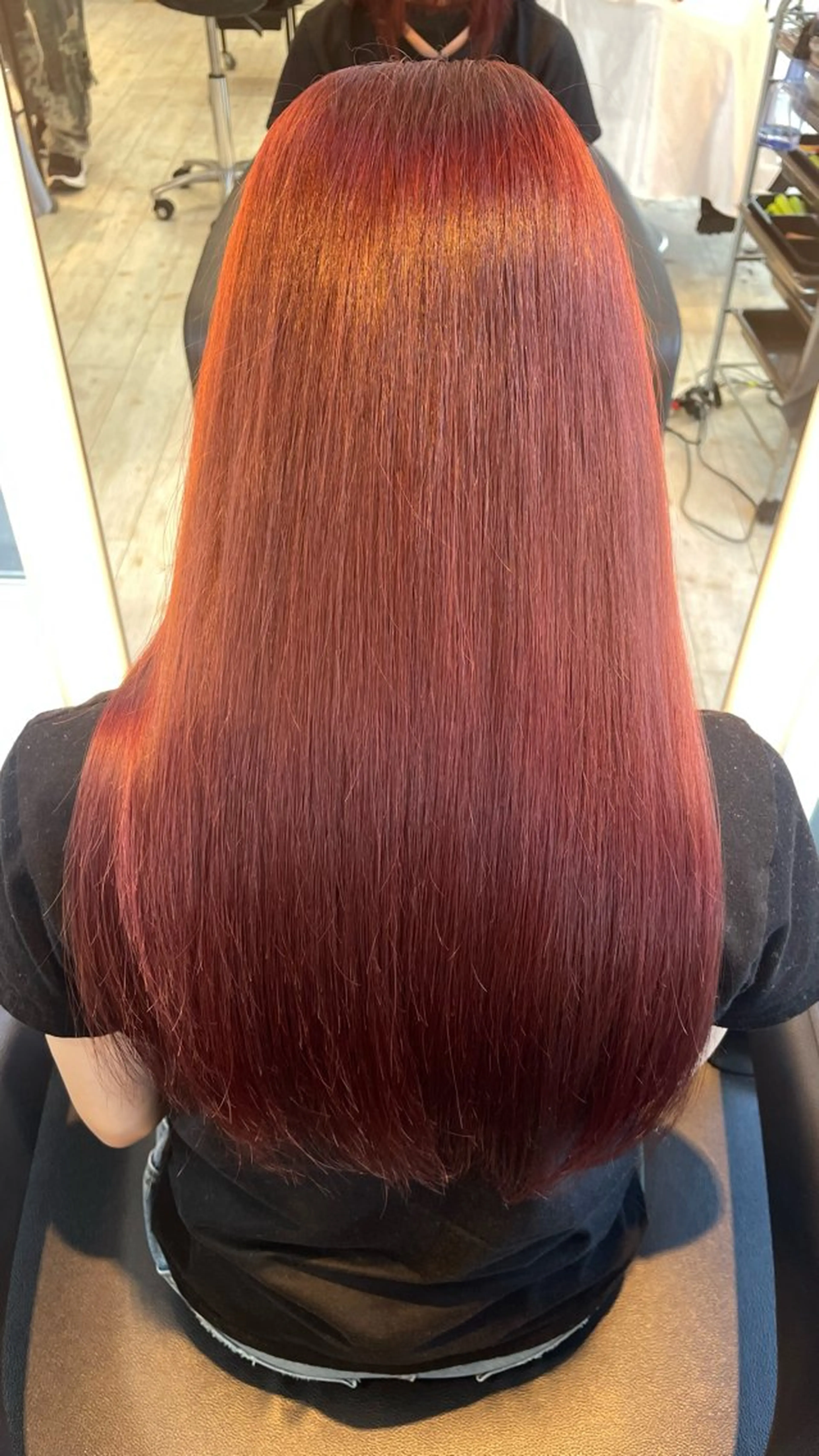 ロング カラー トリートメント ブリーチ/髪質改善/ ハイトーン/暖色のヘアスタイル