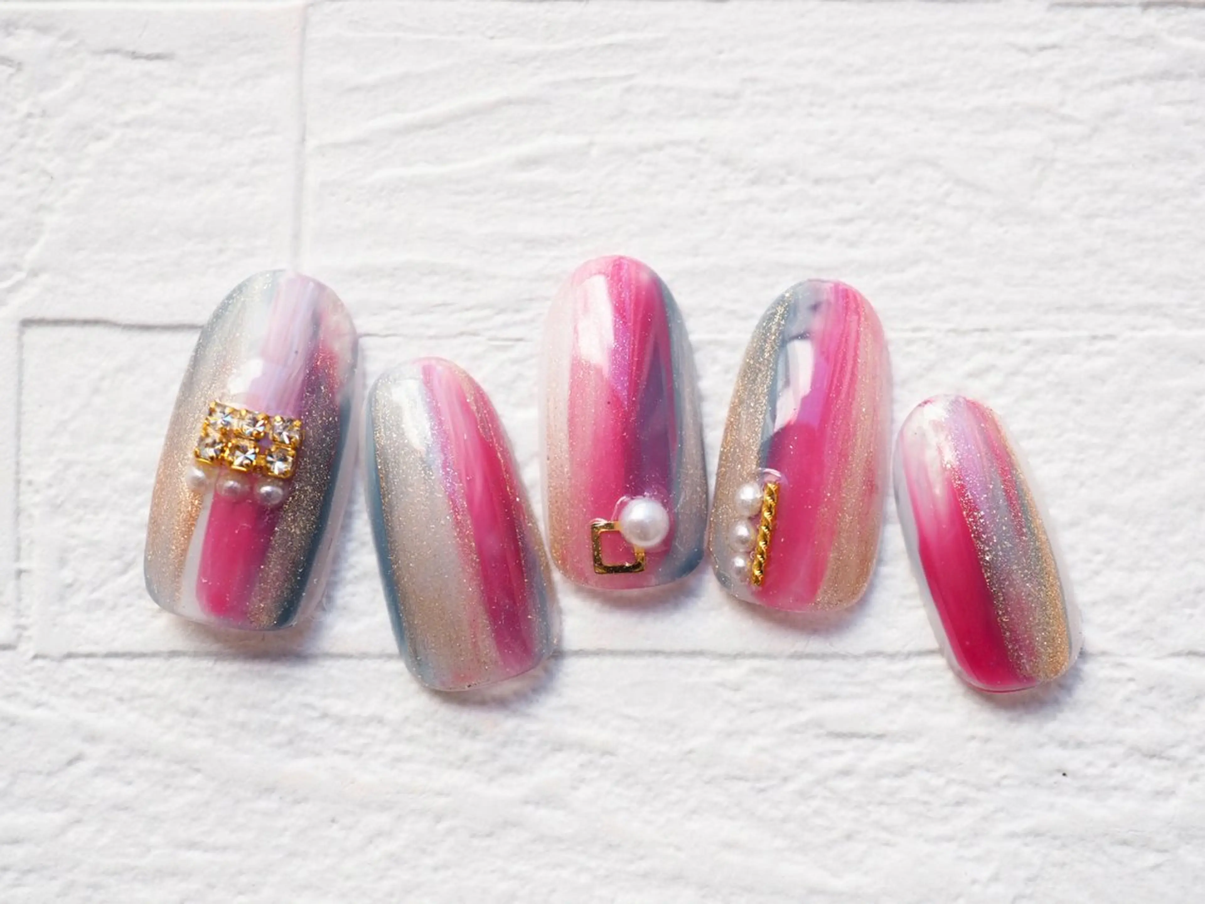 ネイル ハンドネイル トップネイリスト Ribbon立川店のネイルデザイン