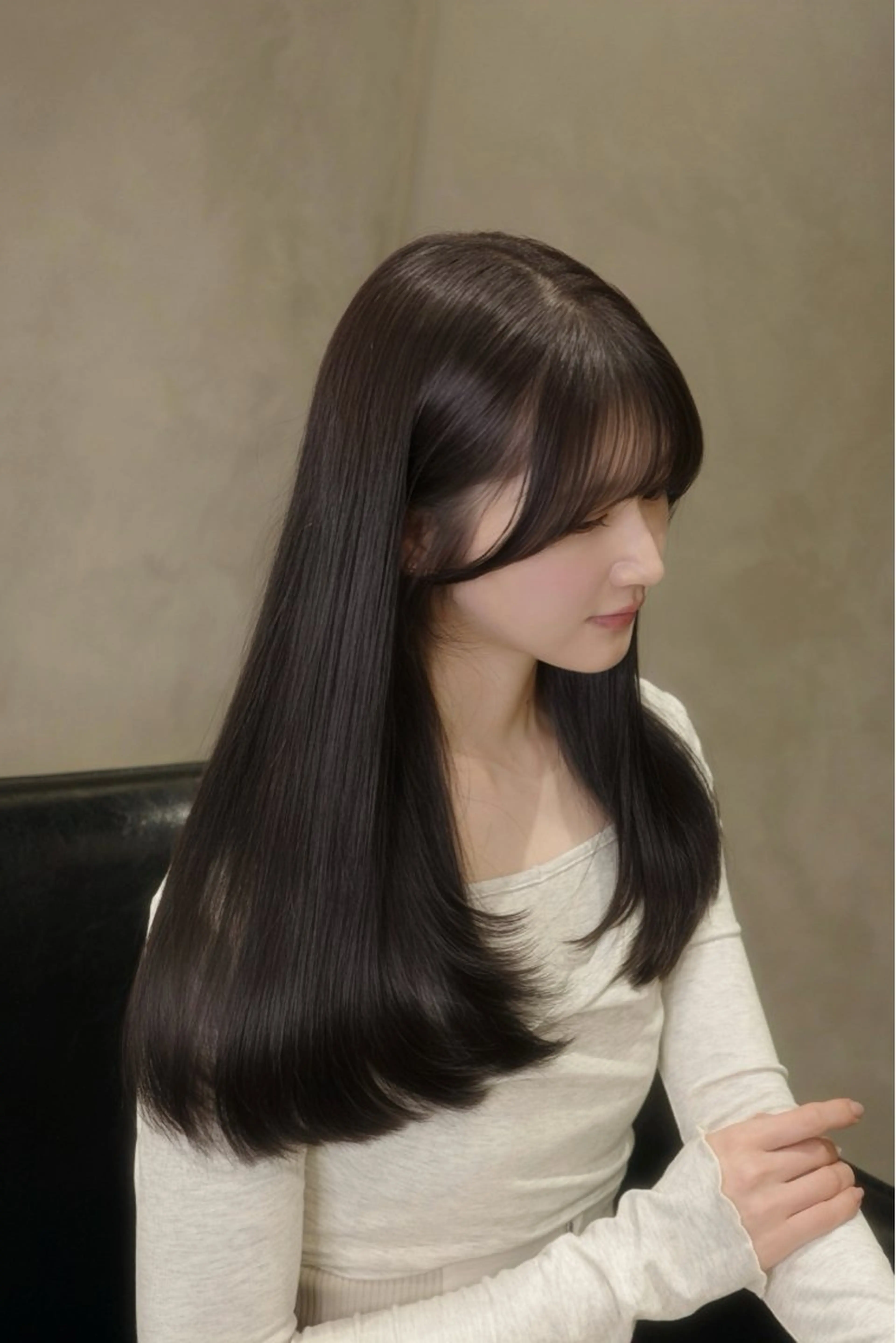 ロング 髪質改善 レイヤーカット 似合わせカット 縮毛矯正 髪質改善｜酒井 ｜青山のヘアスタイル