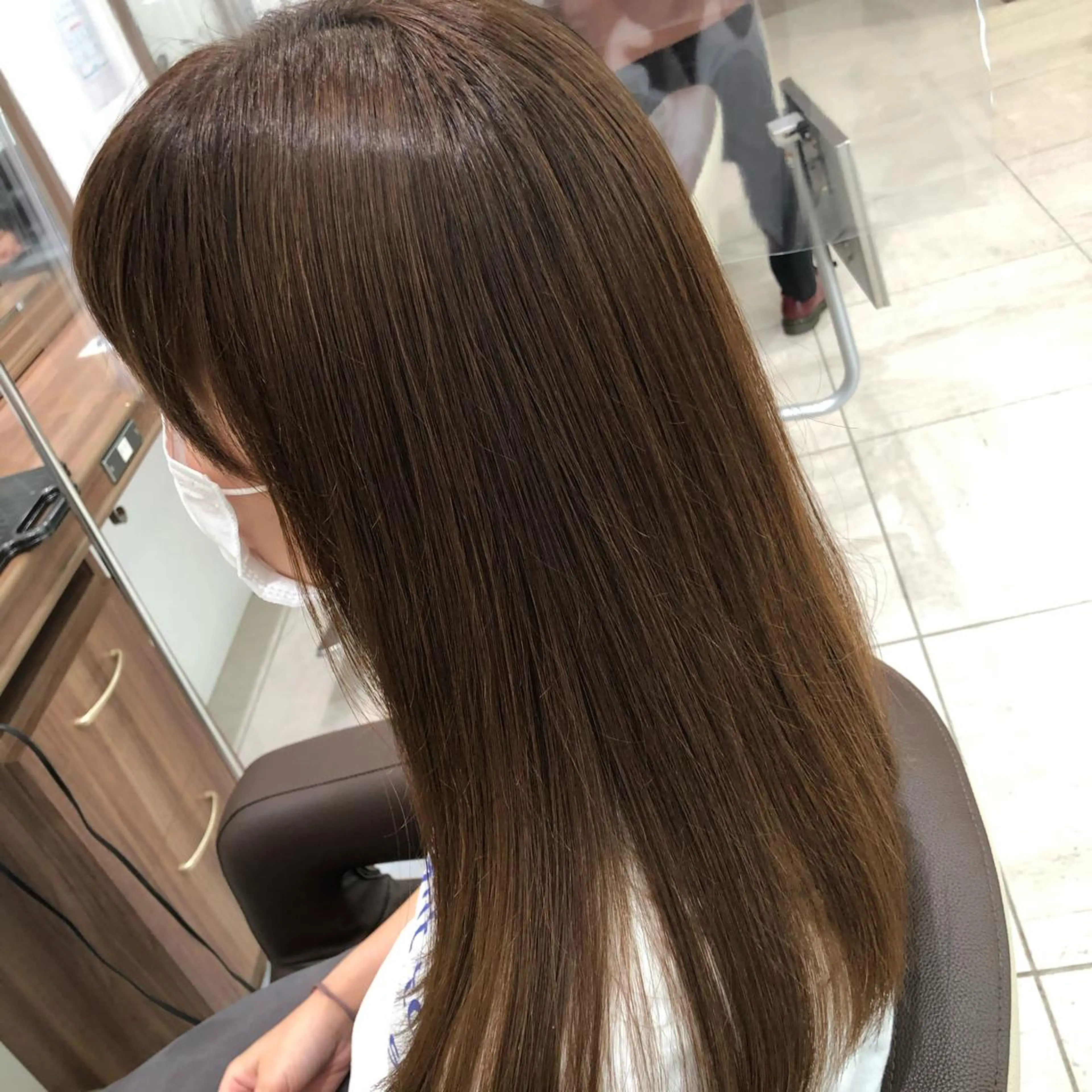 セミロング パーマ ナカタケ ユウのヘアスタイル