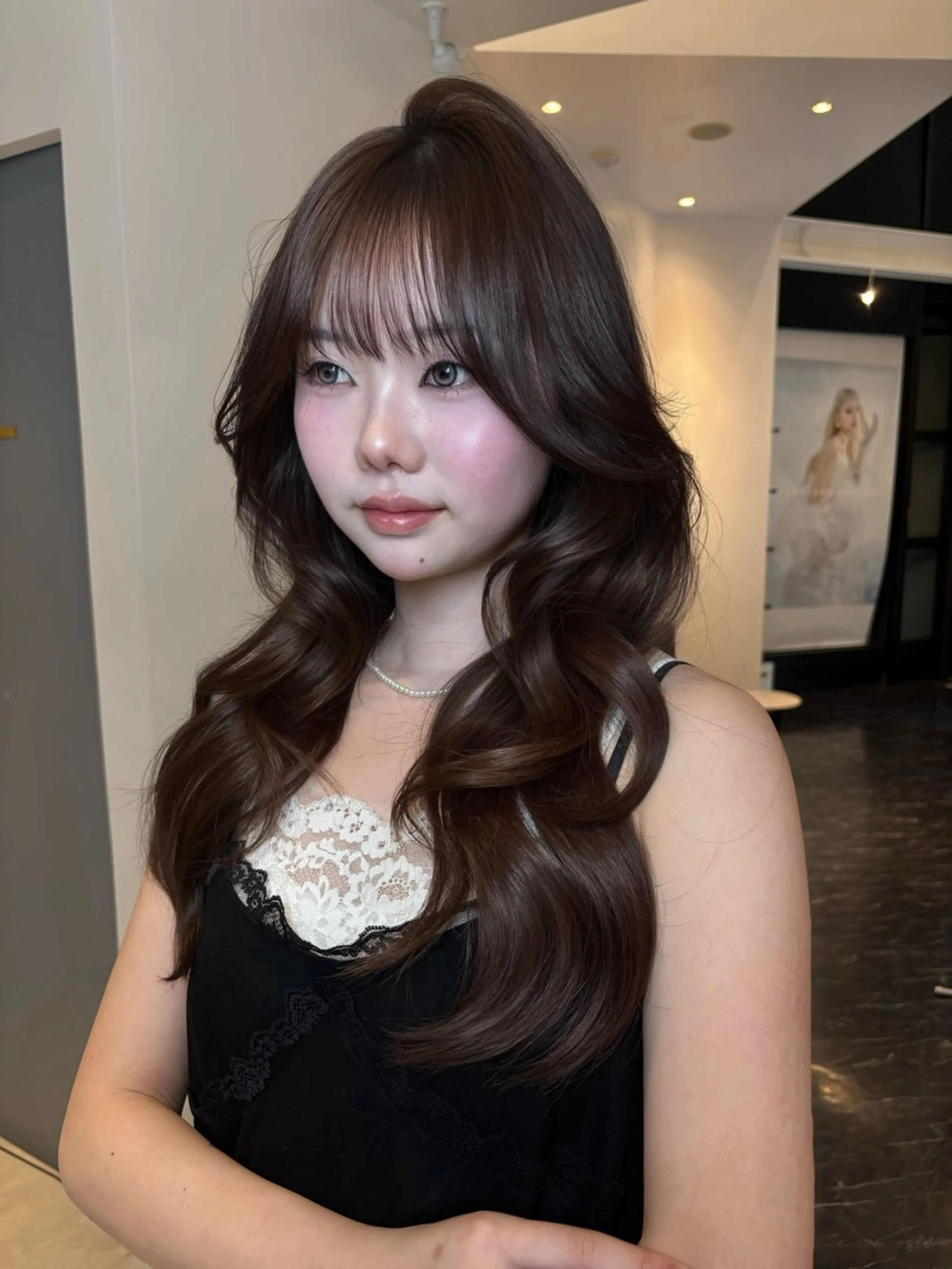 ロング カラー ヘアカラー 韓国×ワンホン 艶カラー/ハヅキ🎀のヘアスタイル