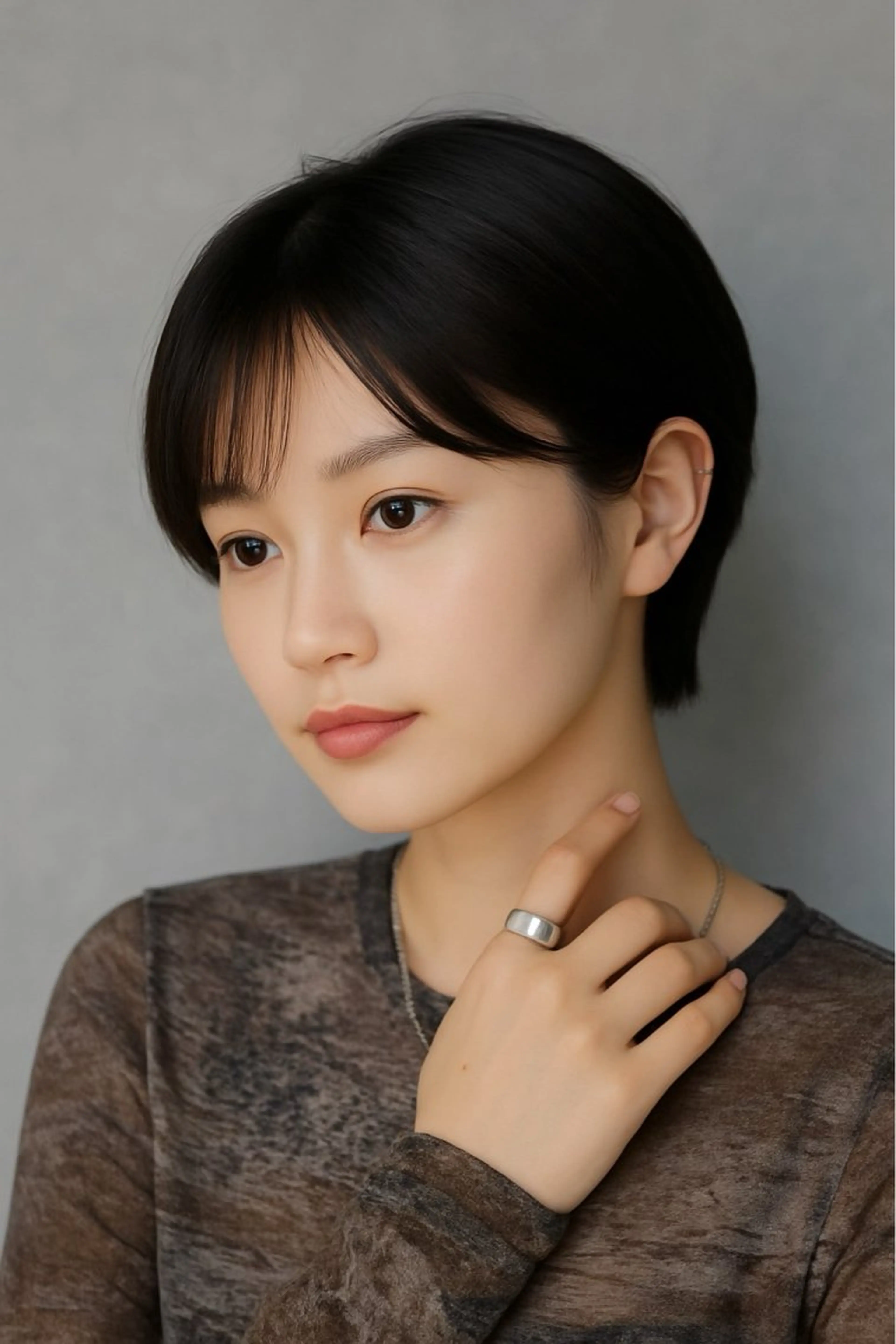 ショート 似合わせハイトーン 👾はちすのヘアスタイル