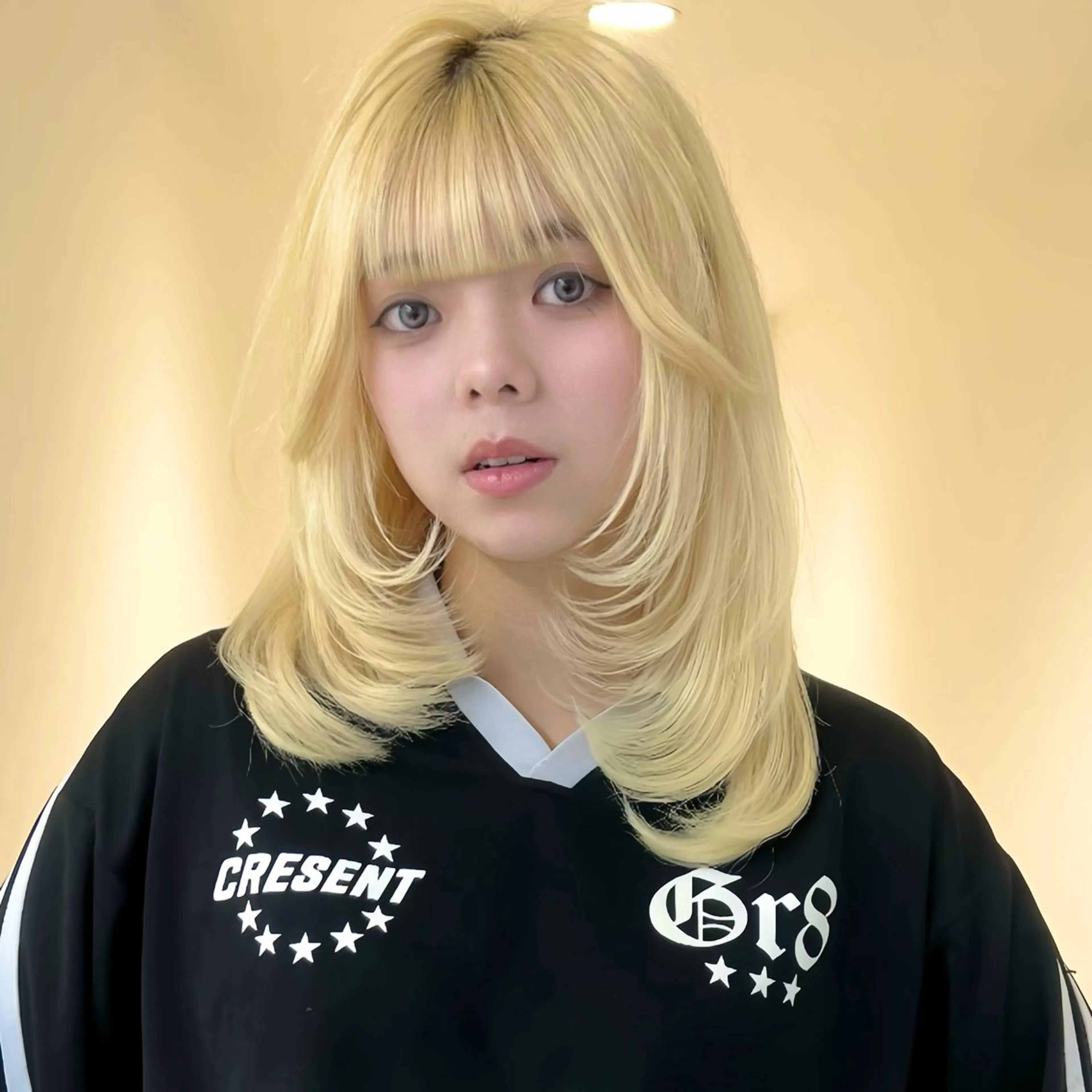 セミロング レイヤーカット カット ヘアカラー トリートメント AI TOKYO　S所属・mizuki 【韓国レイヤー】のヘアスタイル