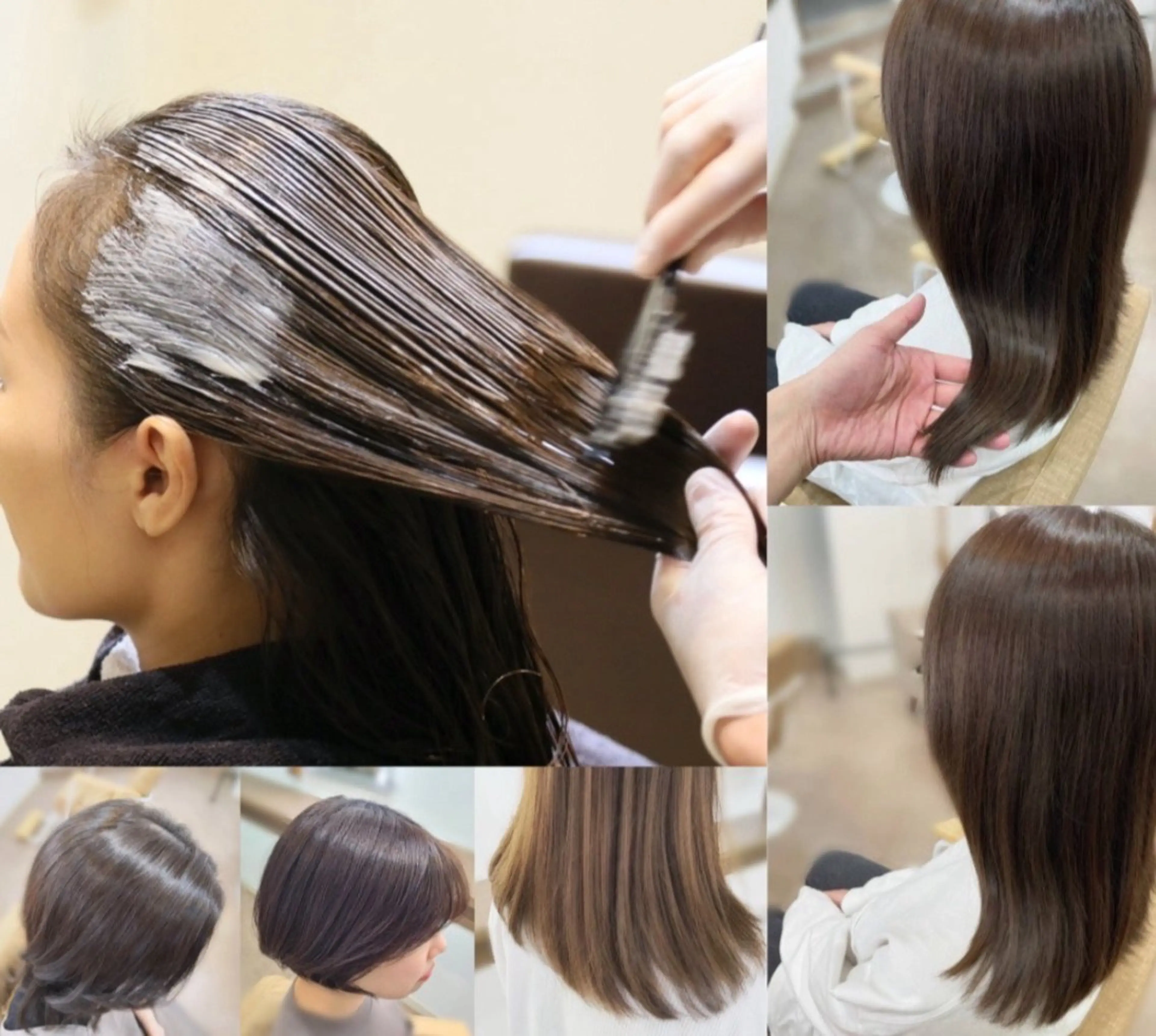 セミロング ノンジアミンカラー /白髪染め　あべのヘアスタイル