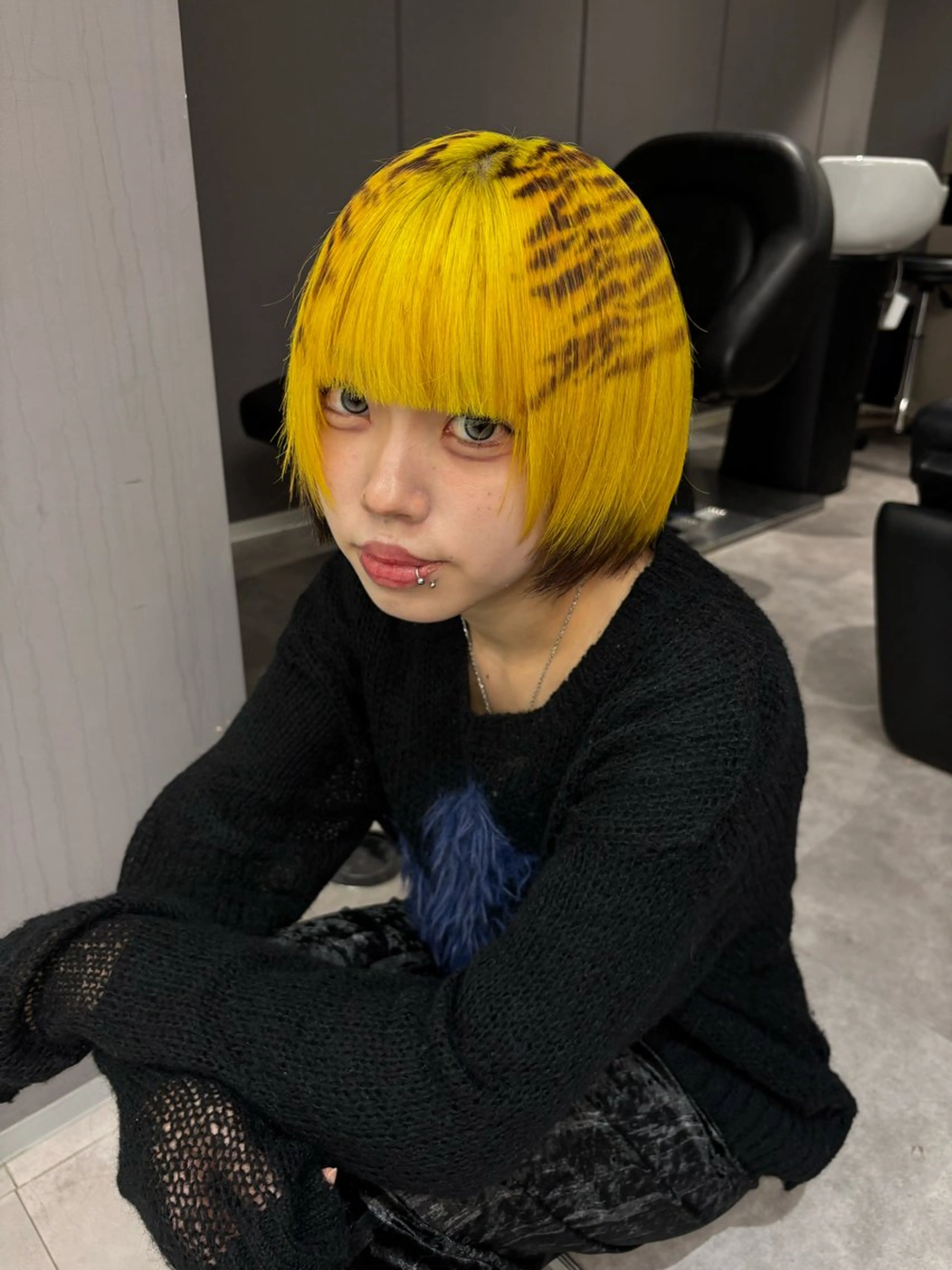 ミディアム カラー ヘアカラー 名古屋／デザイン／ ブリーチ/松井亮磨のヘアスタイル