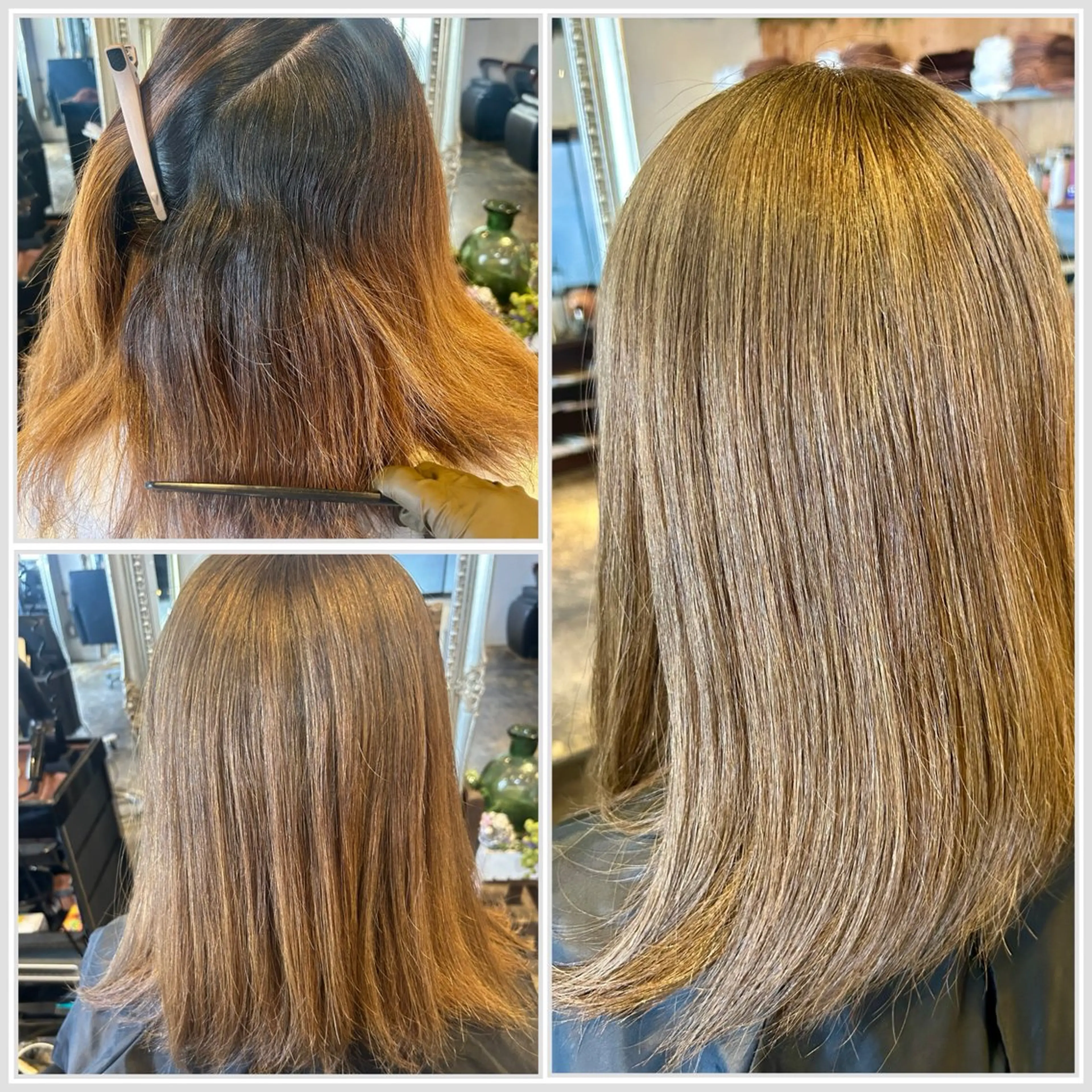 🧡カラー➕縮毛矯正➕トリートメント🩵の写真