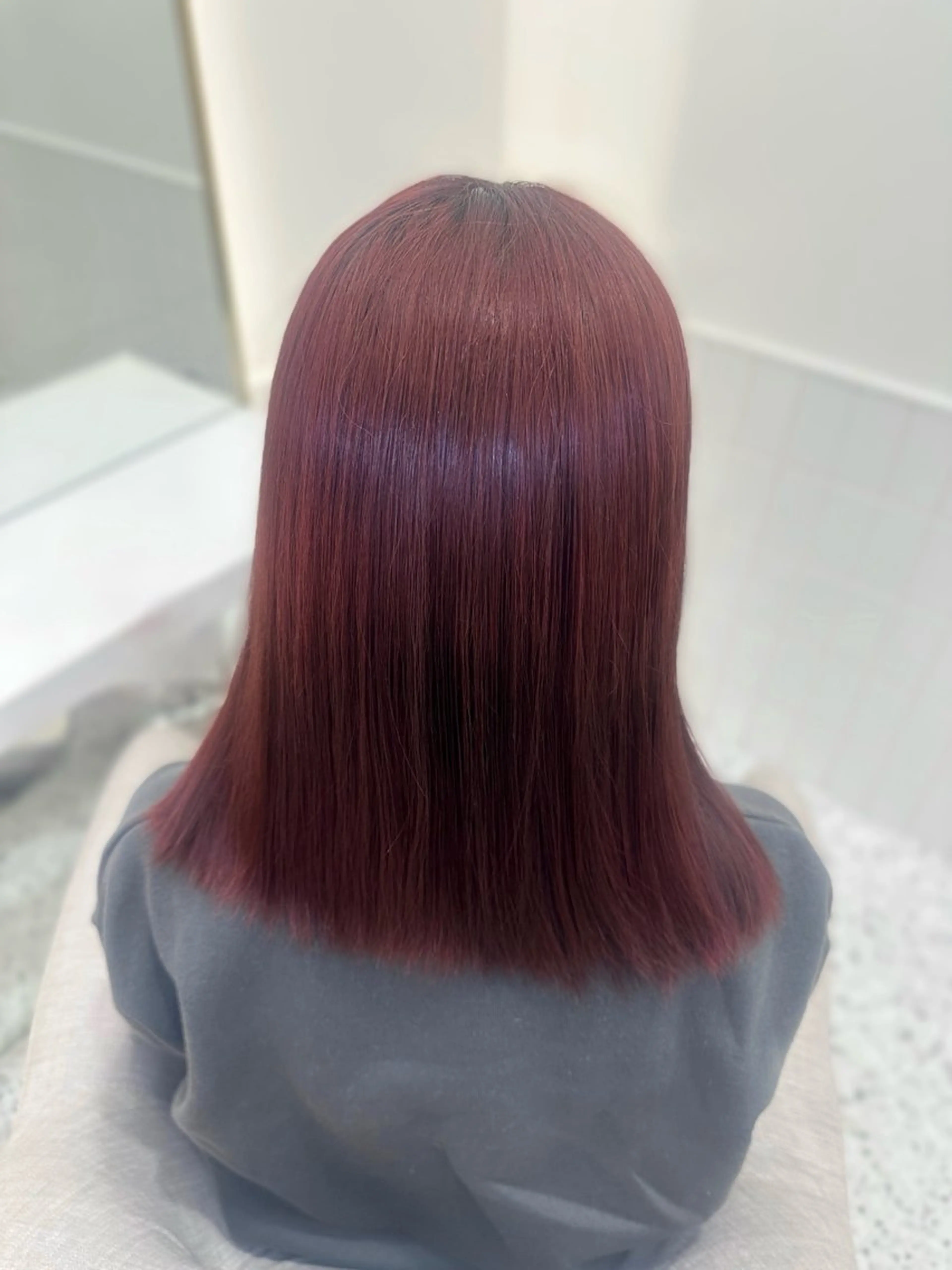 セミロング カラー ヘアカラー トリートメント 🎀ちゃん りお🎀のヘアスタイル