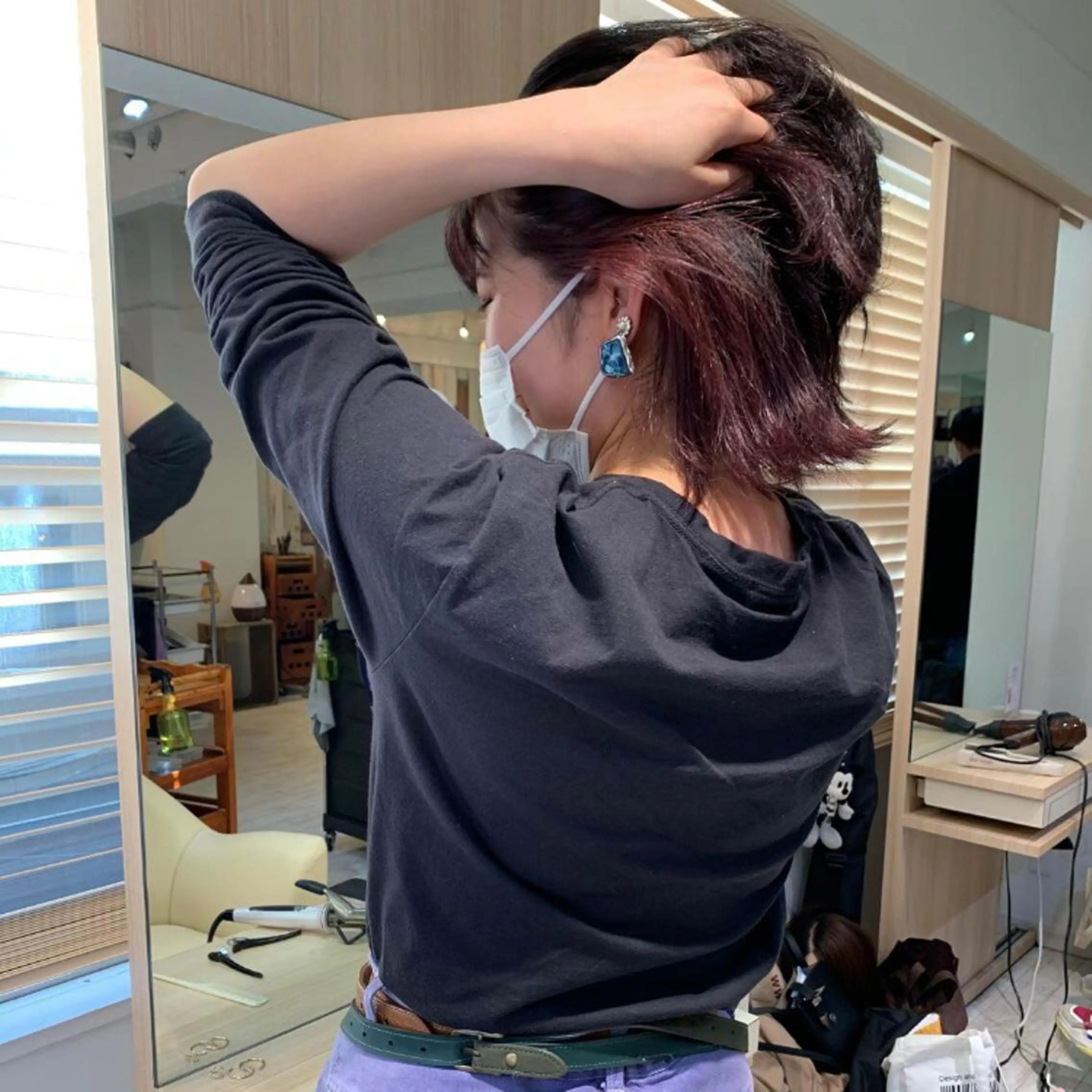 ミディアム ウルフカット charer eye salon所属・マブチ キサラのマツエク・マツパデザイン