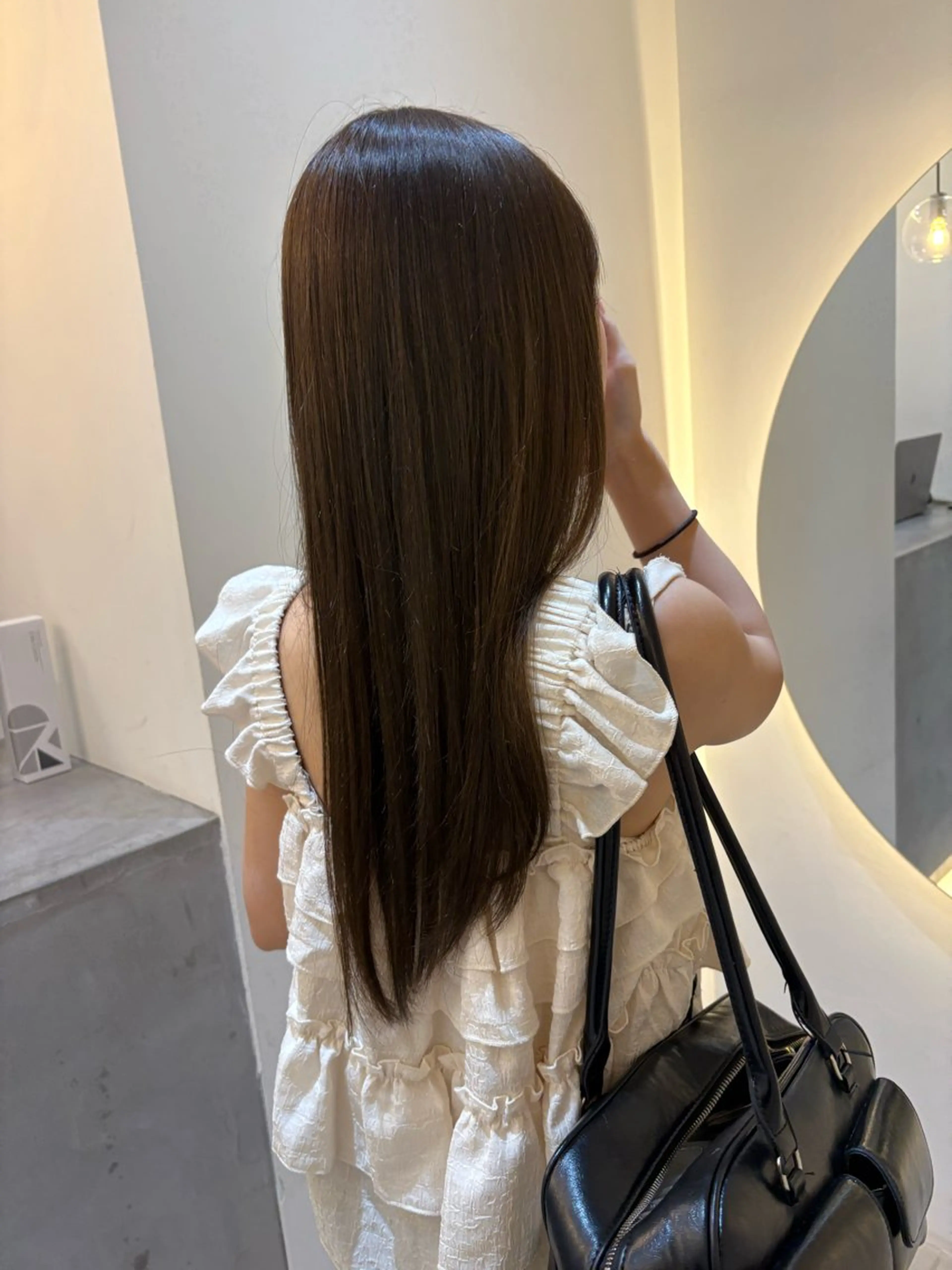 セミロング カラー カット ヘアカラー nok所属・レイヤー/ベージュ/ どますず🌺のヘアスタイル