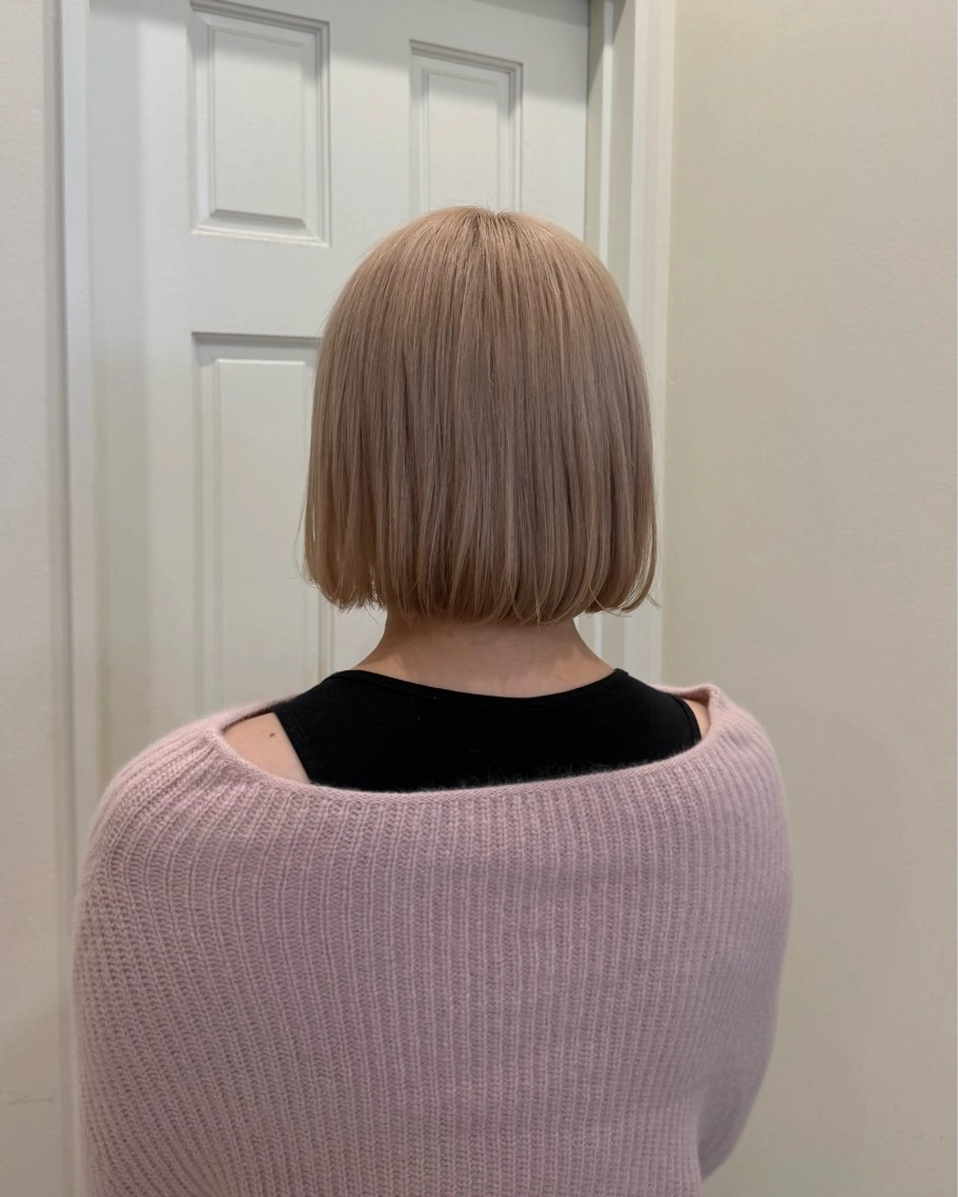 ミディアム カラー ベージュカラー ミルクティーベージュ ゆるふわ淡色🐰 kotomi🎀のヘアスタイル