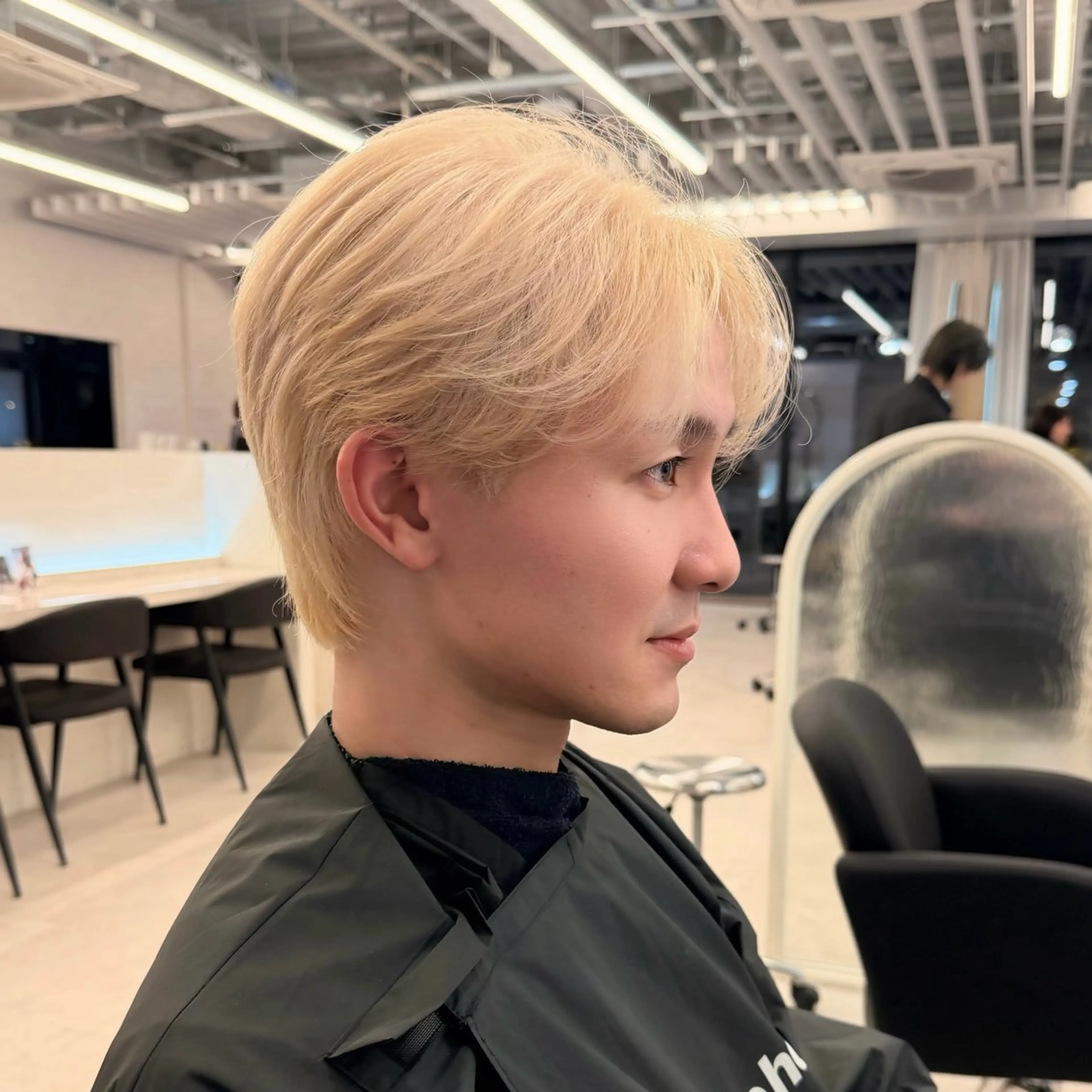 カラー メンズ メンズ韓国風 ブロンド カット ヘアカラー 韓国メンズヘア☆ 韓国ヘアYUTOのヘアスタイル