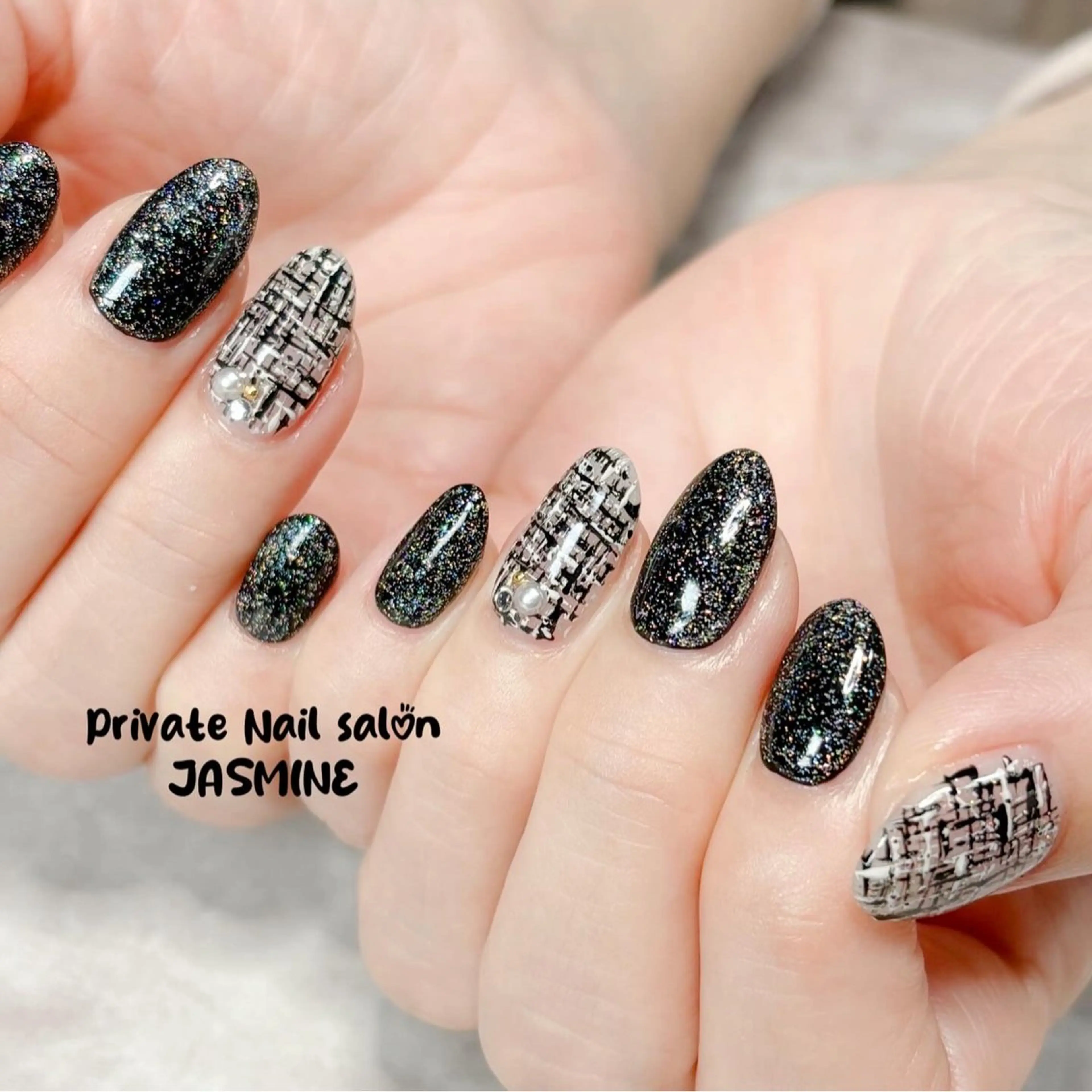 ネイル ツイードネイル Nail salon JASMINEのネイルデザイン