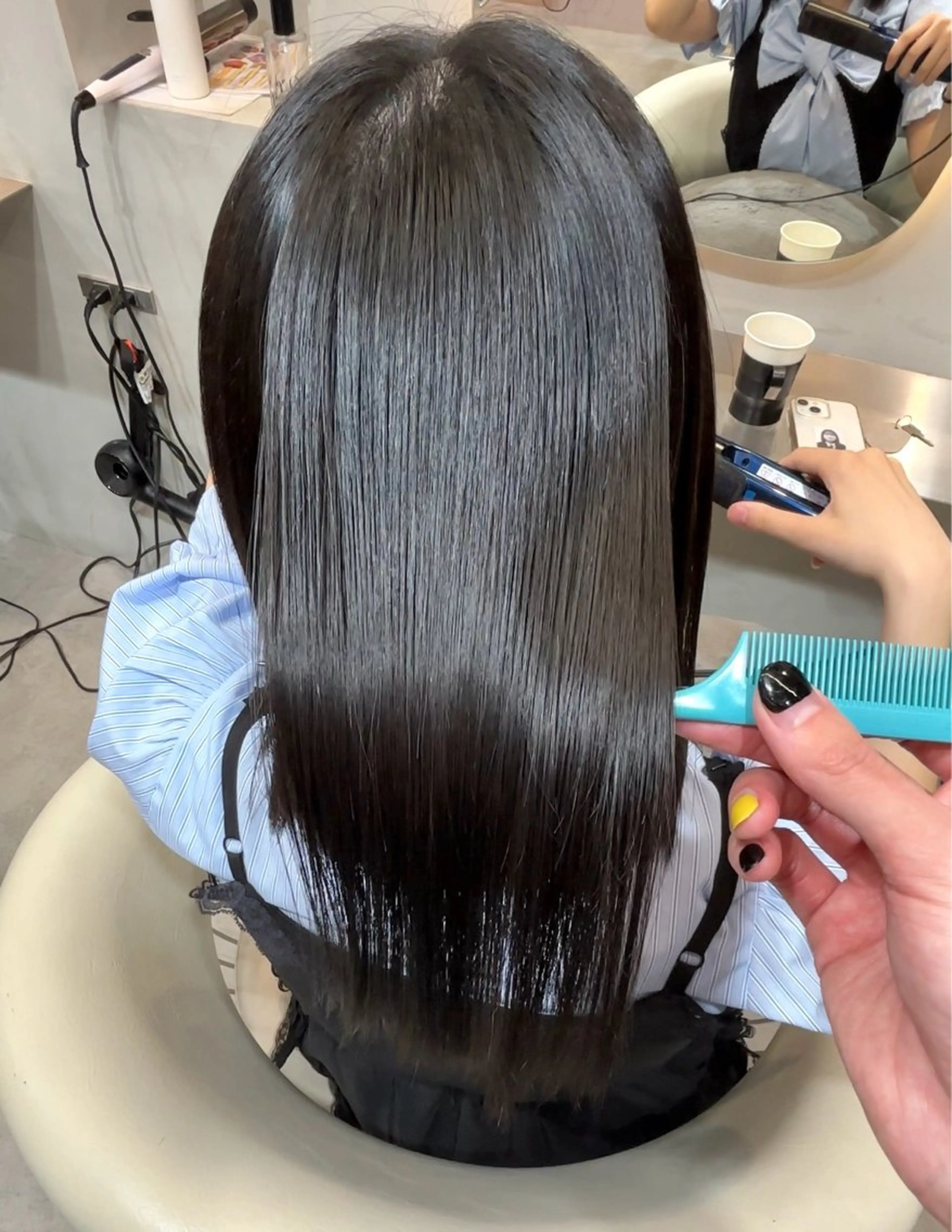 ロング 縮毛矯正 縮毛矯正 トリートメント 美髪矯正🫧/ 吉田こうすけのヘアスタイル