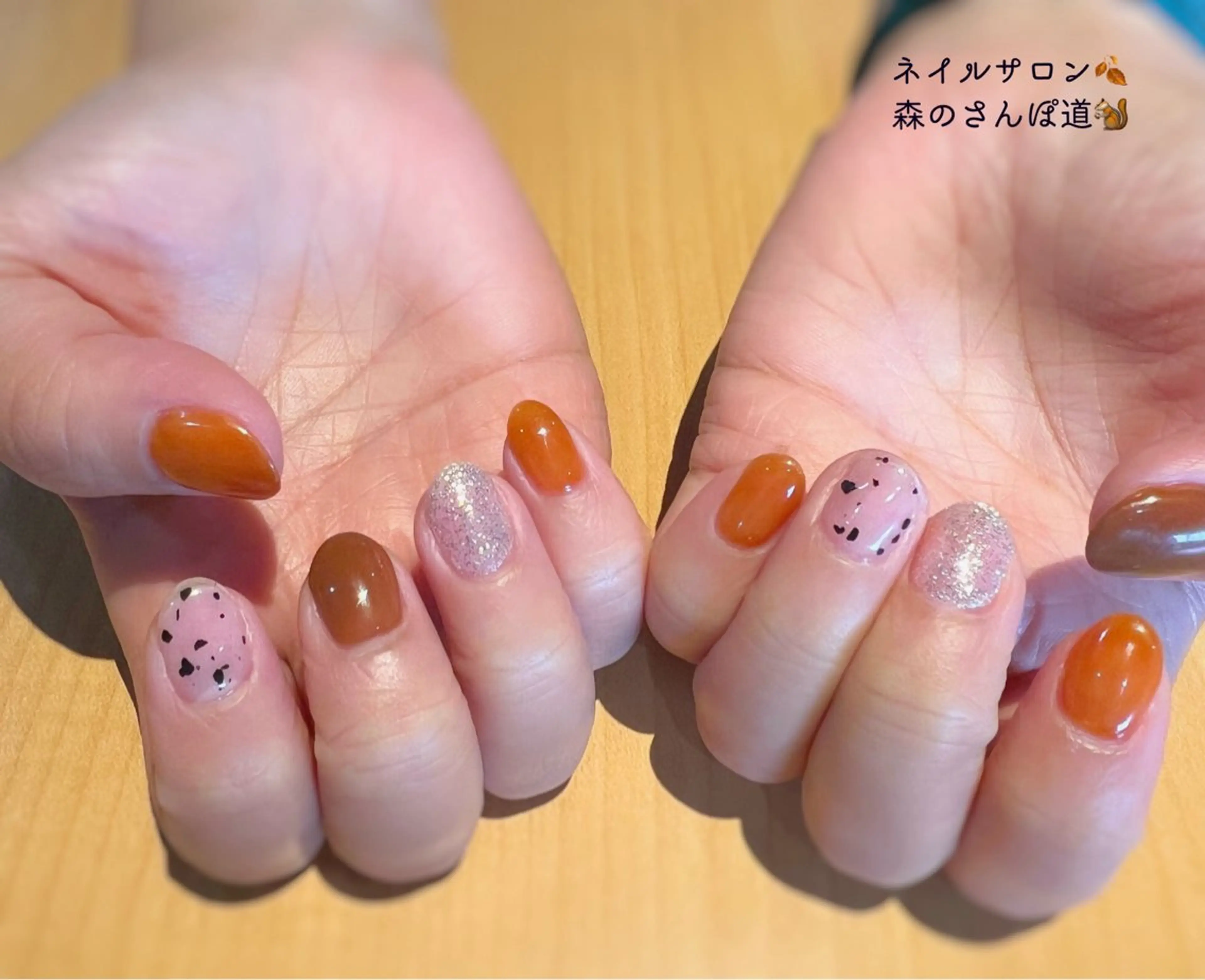 ネイル ハンドネイル 森のさんぽ道所属・ショートネイル 森のさんぽ道のネイルデザイン