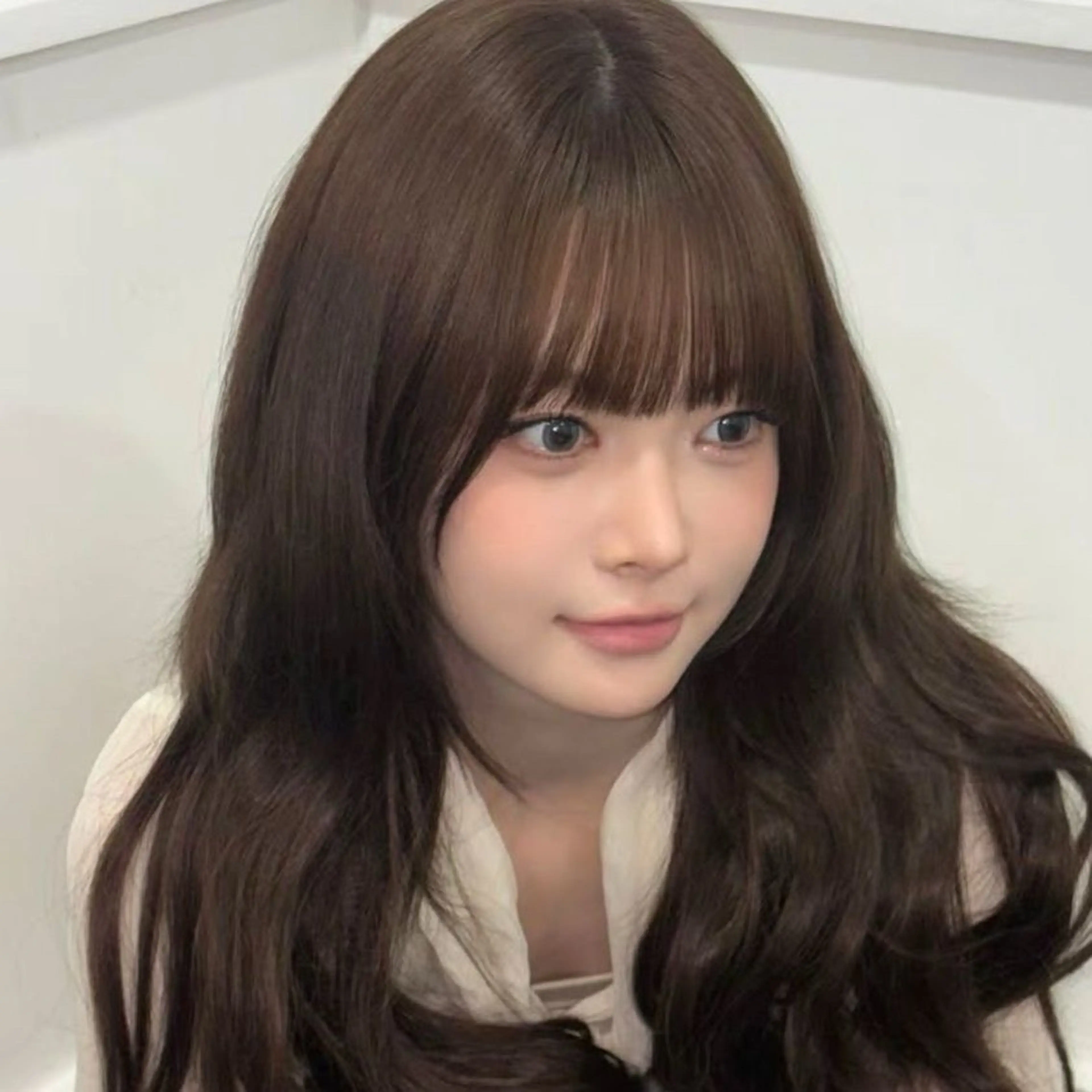 ロング カラー カット ヘアカラー 韓国風暗髪ヘア🤍 🫧MIREIのヘアスタイル