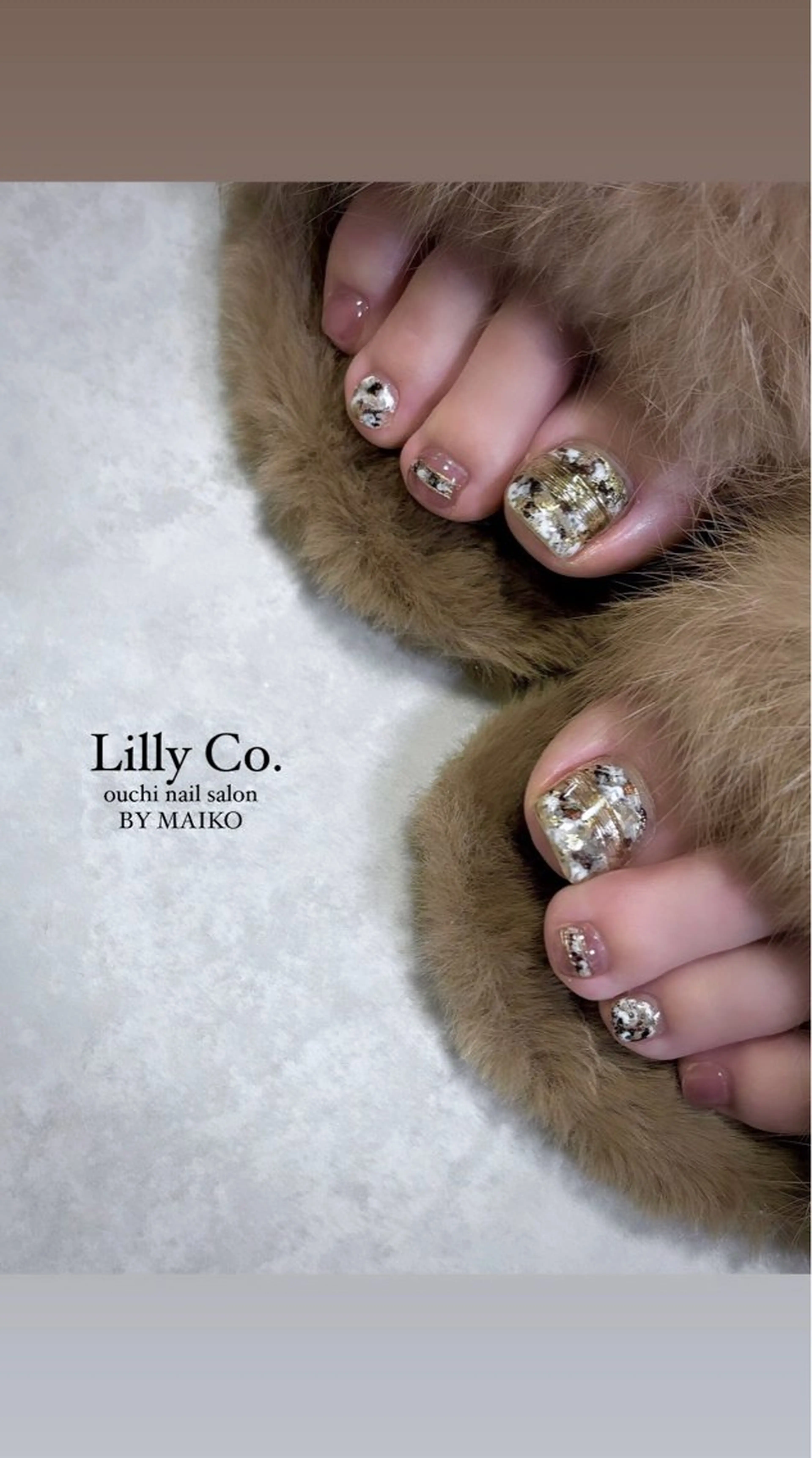 ネイル フットネイル 春ネイル Lilly Co.のネイルデザイン