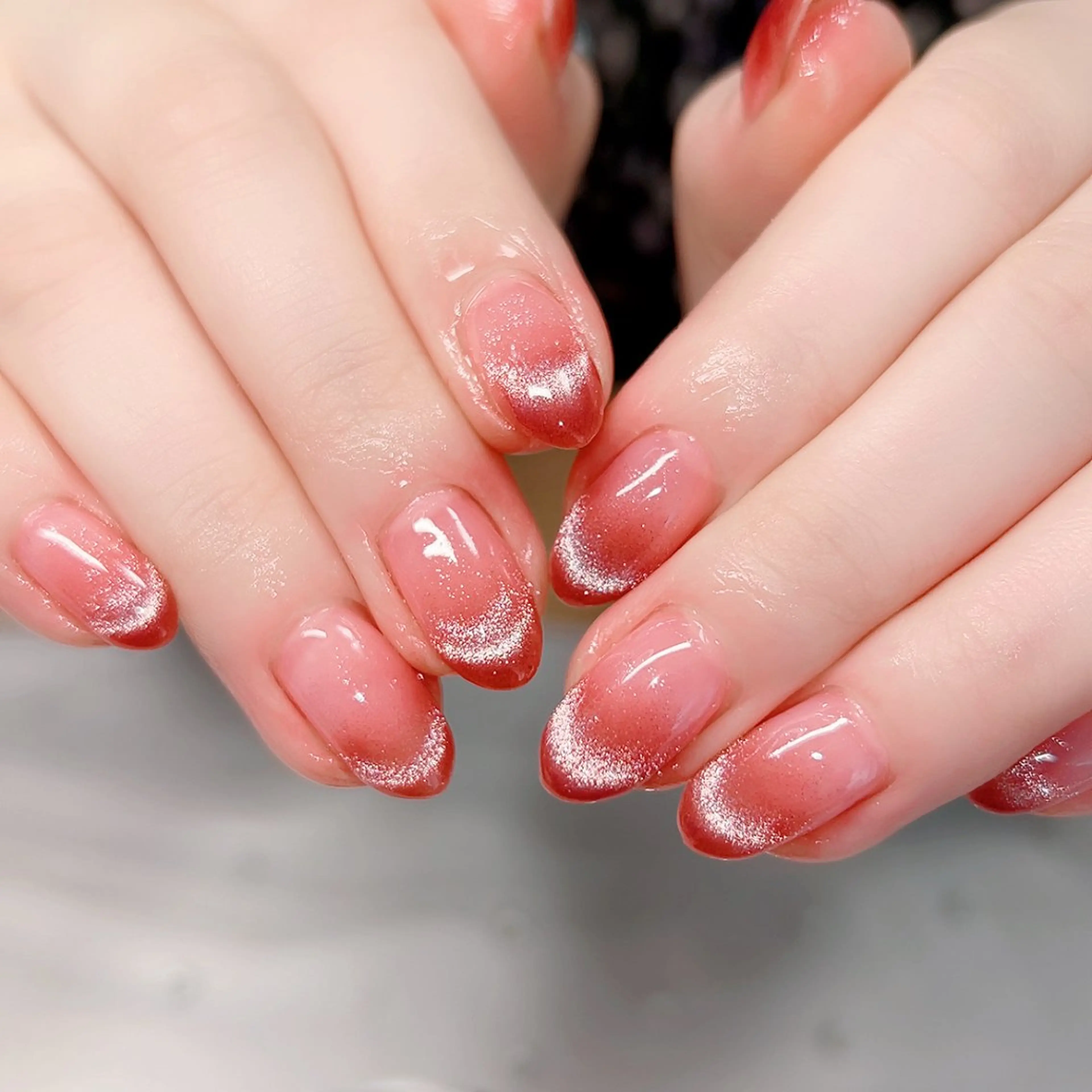 ネイル マグネットネイル オフィスネイル シンプルネイル 春ネイル ハンドネイル Cute Tips nailのネイルデザイン