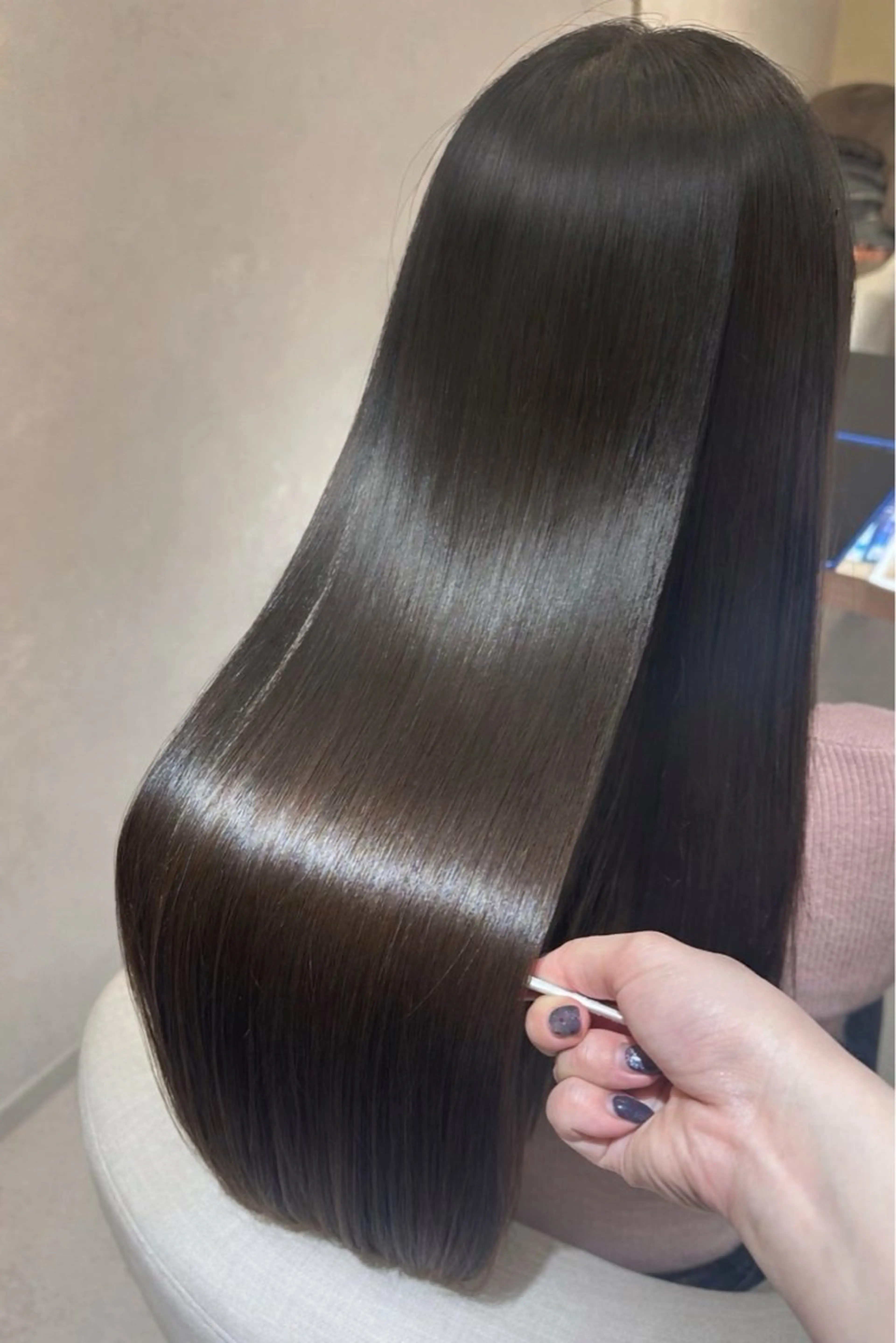 ロング 髪質改善 トリートメント カット トリートメント ヘッドスパ 髪質改善・艶髪カラー 🌷miku🌷のヘアスタイル