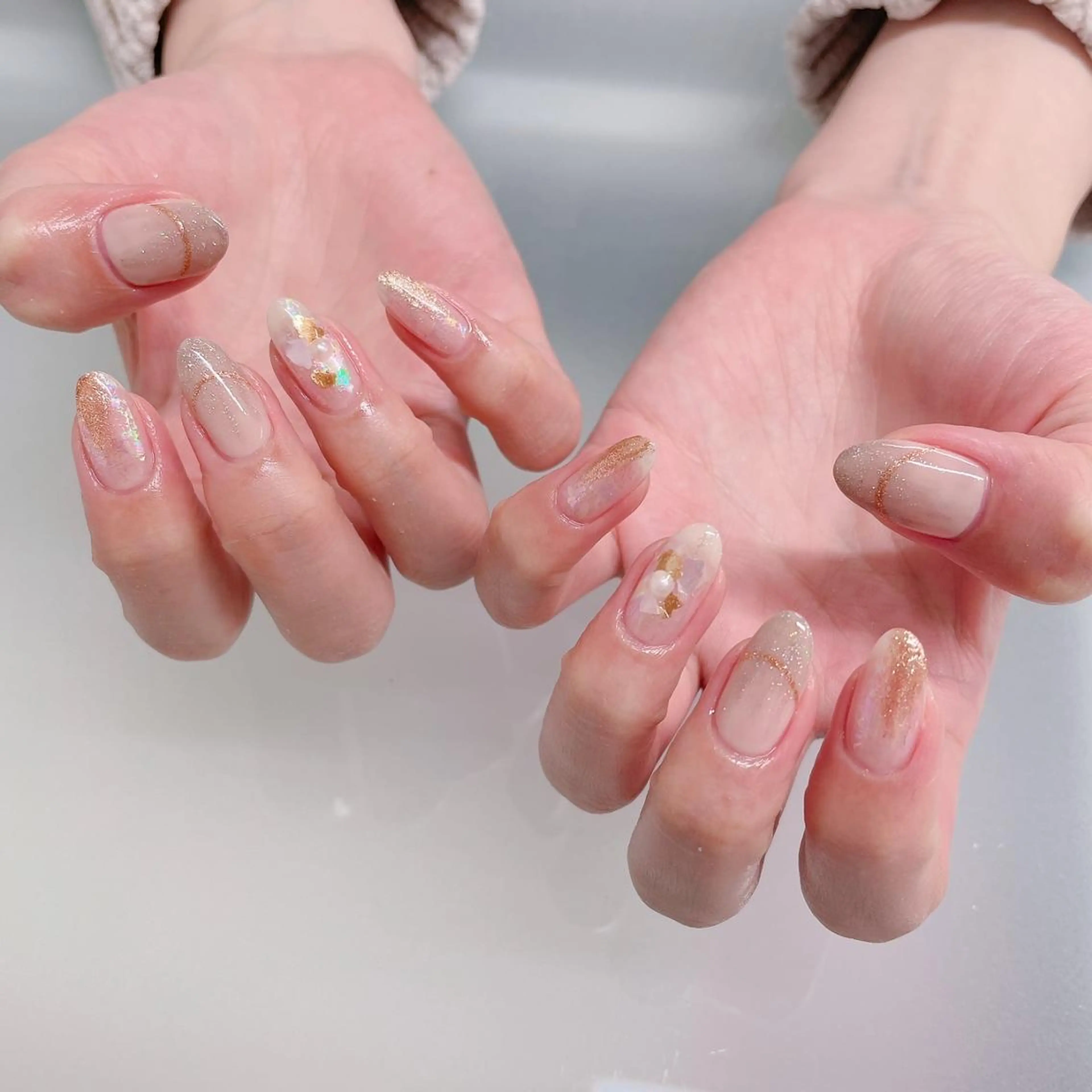 ネイル 佐藤 ニーナ★ラベンダーのネイルデザイン