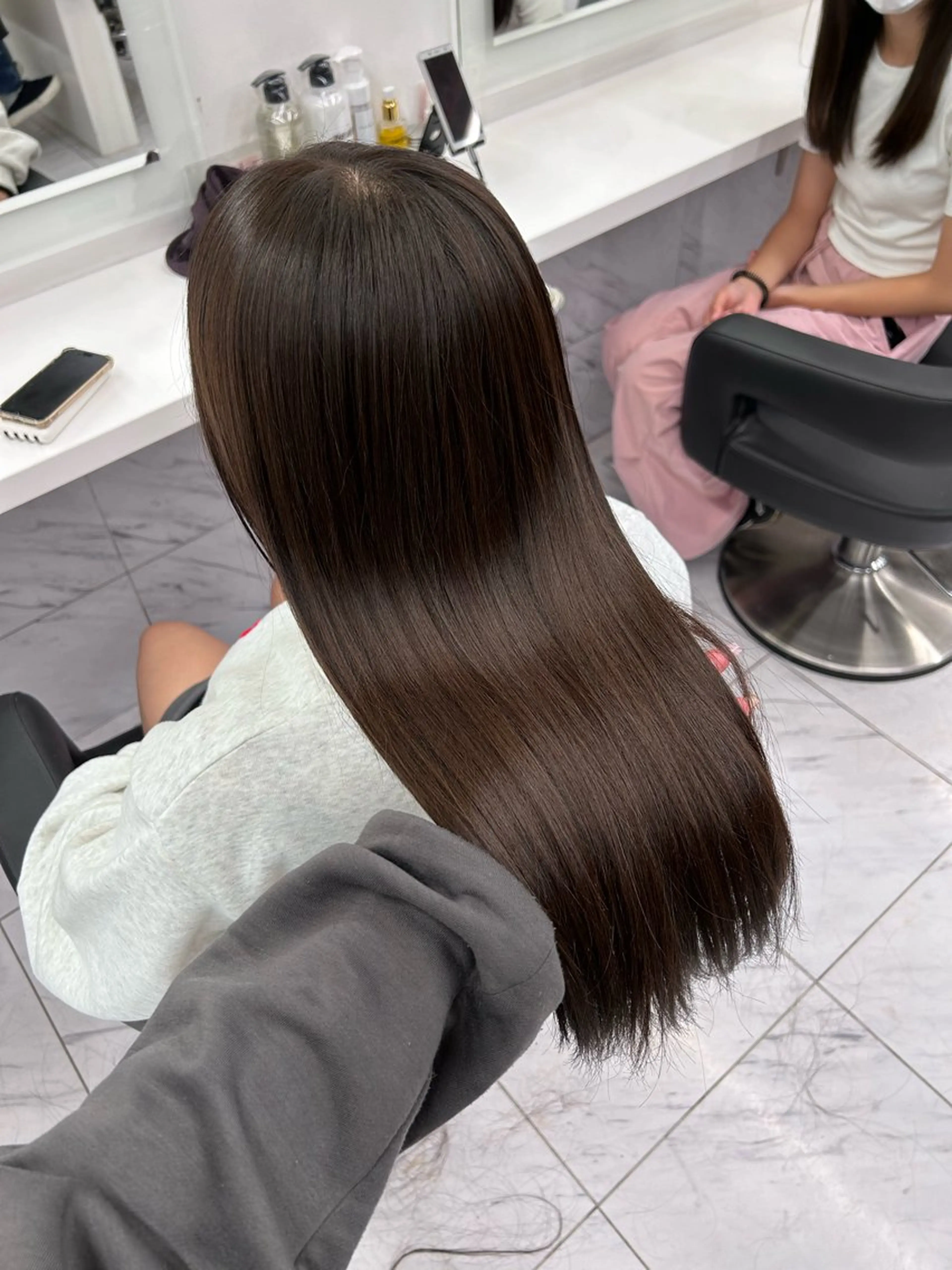 カラー ヘアカラー ベージュ/ブラウン/ ナチュラルレイヤーのヘアスタイル