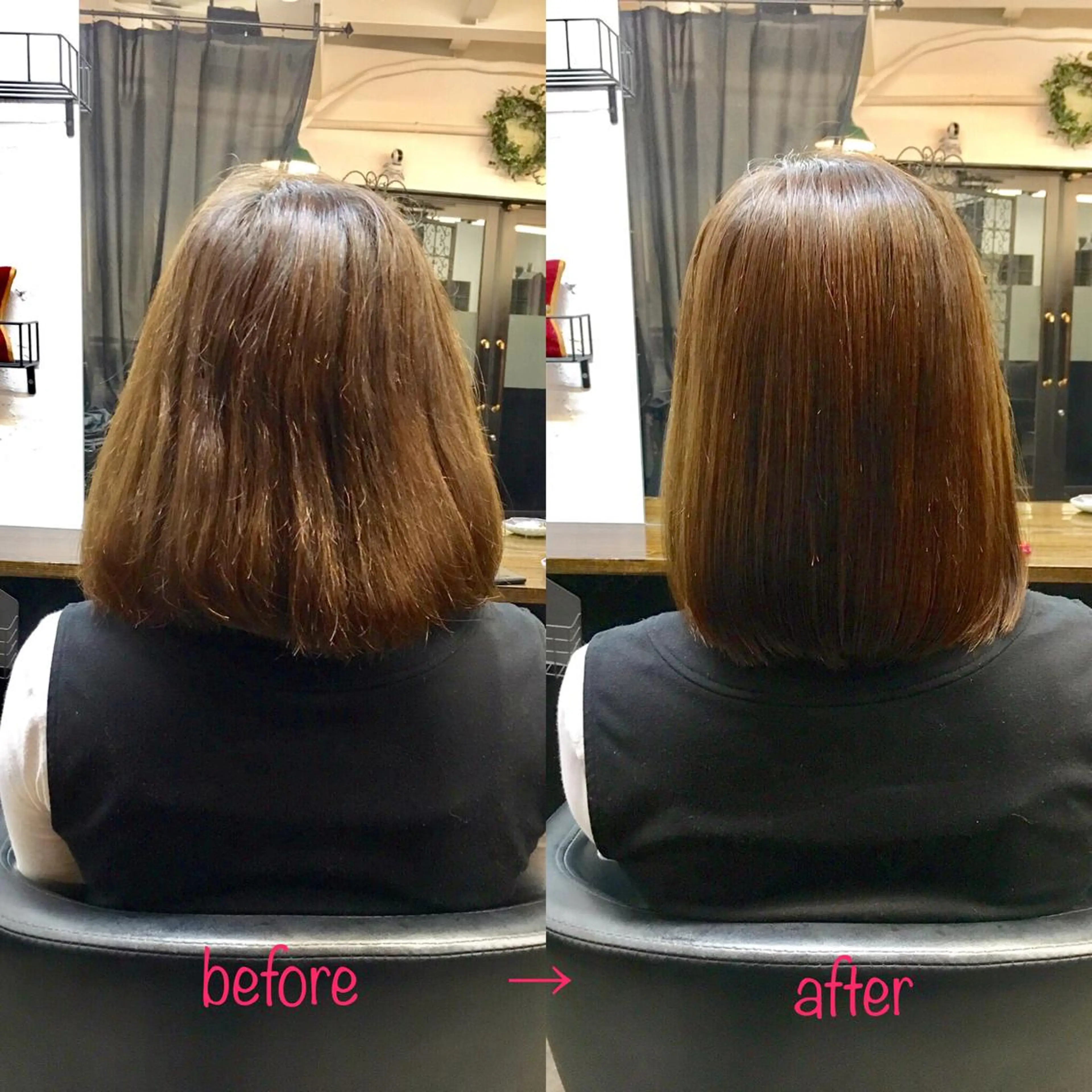 ミディアム 縮毛矯正&髪質改善 MAILHAIRのヘアスタイル