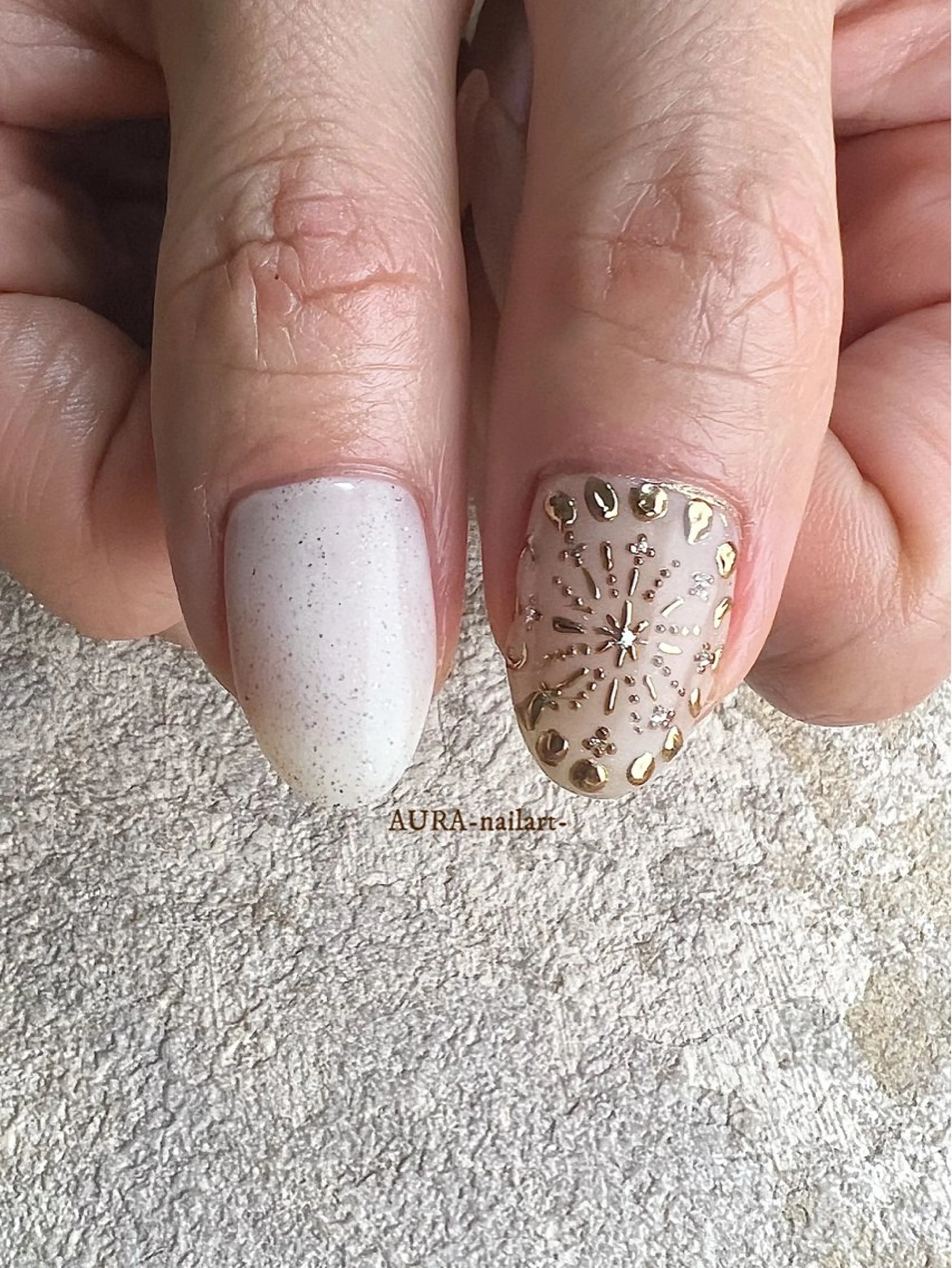 ネイル ハンドネイル AURA nailartのネイルデザイン