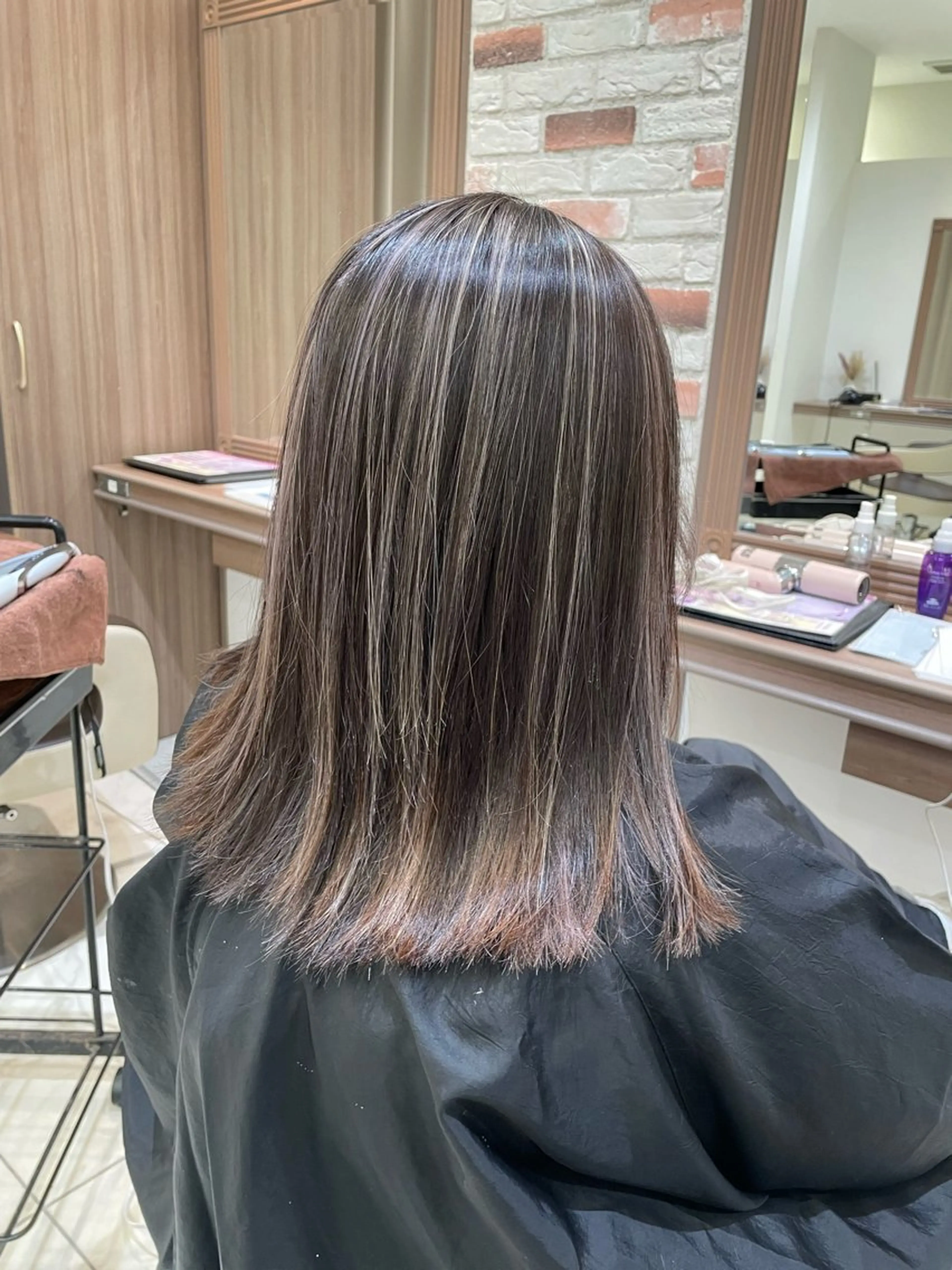 ロング カラー カット ヘアカラー トリートメント 菊池 遼/透明感 /韓国レイヤー/艶感のヘアスタイル