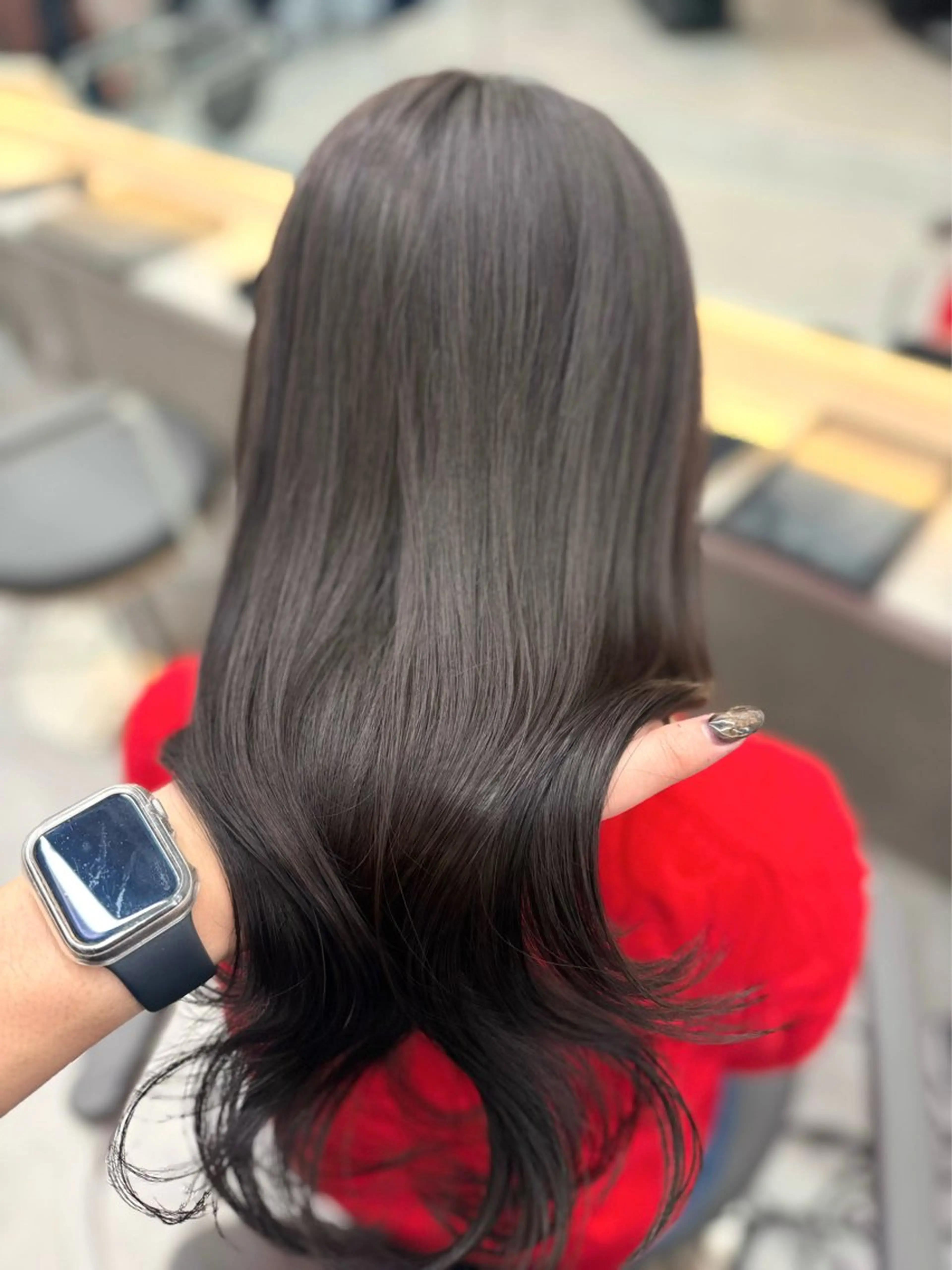 セミロング カット ヘアカラー トリートメント SOYON 名駅2号店所属・髪質改善カラー🦋 レイヤー/ナカネのヘアスタイル