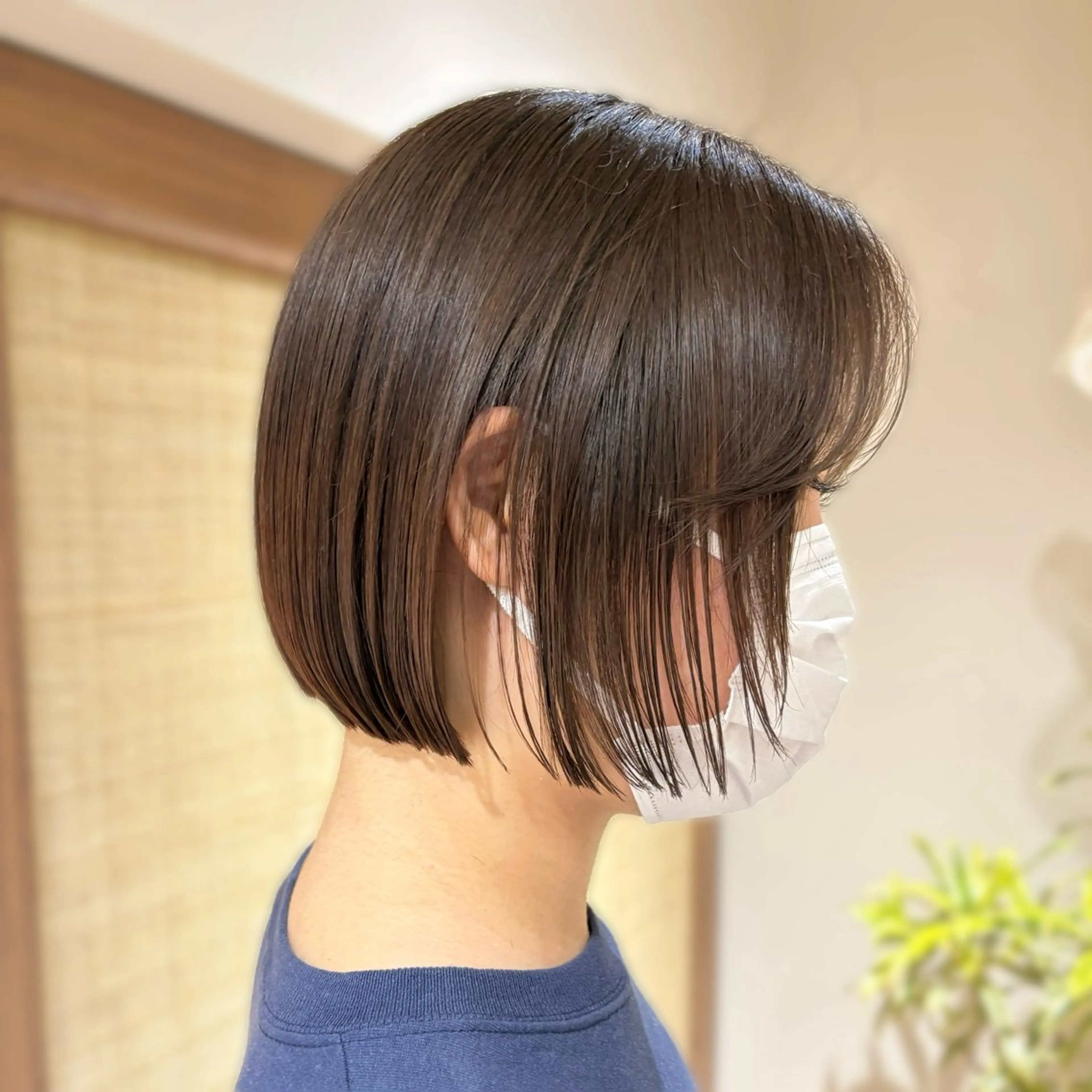 ショート ボブ 顔まわりレイヤー 顔周りカット レイヤーカット カット 🎀Ayuka🎀 / ボブ/ 艶カラーのヘアスタイル