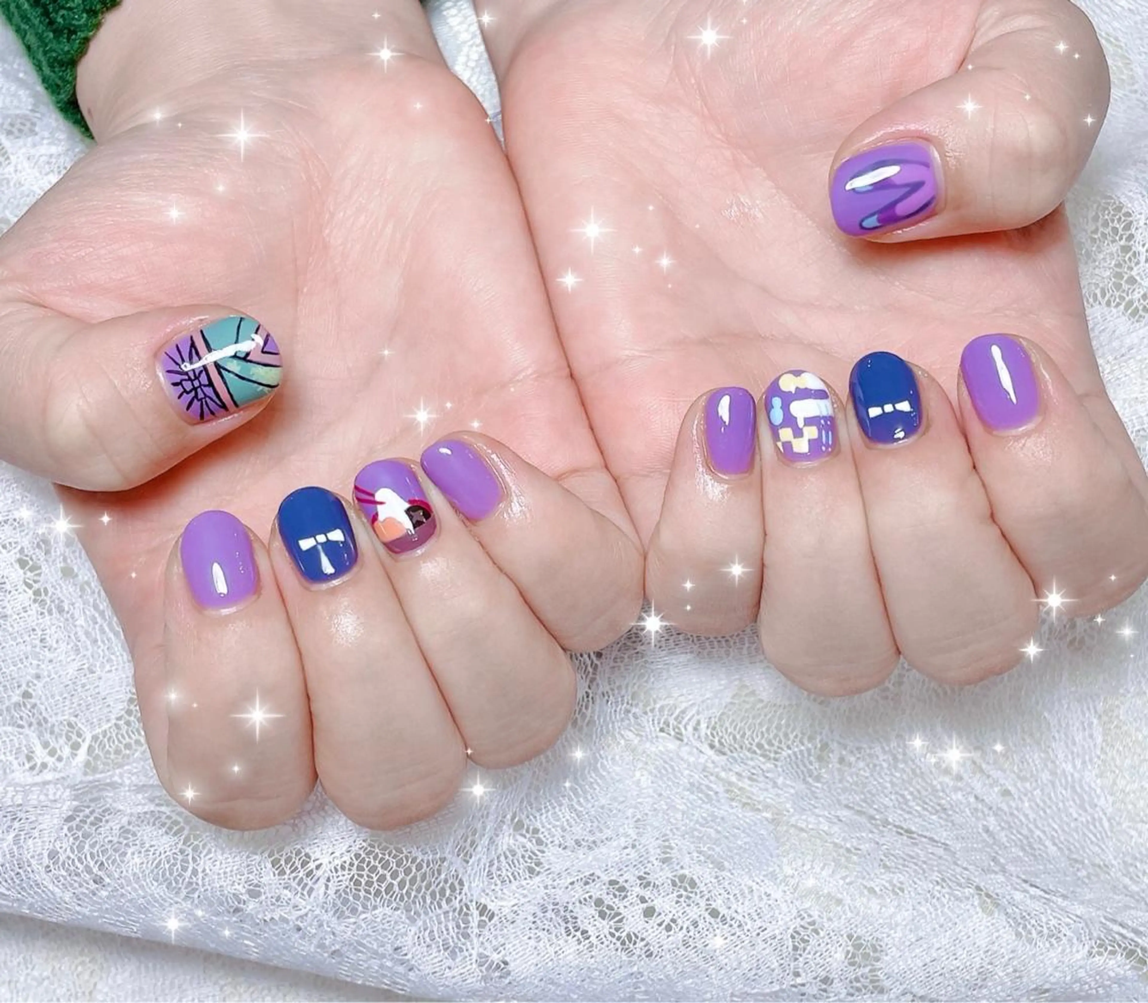 ネイル アートネイル ハンドネイル FLARE NAIL フレアネイルのネイルデザイン