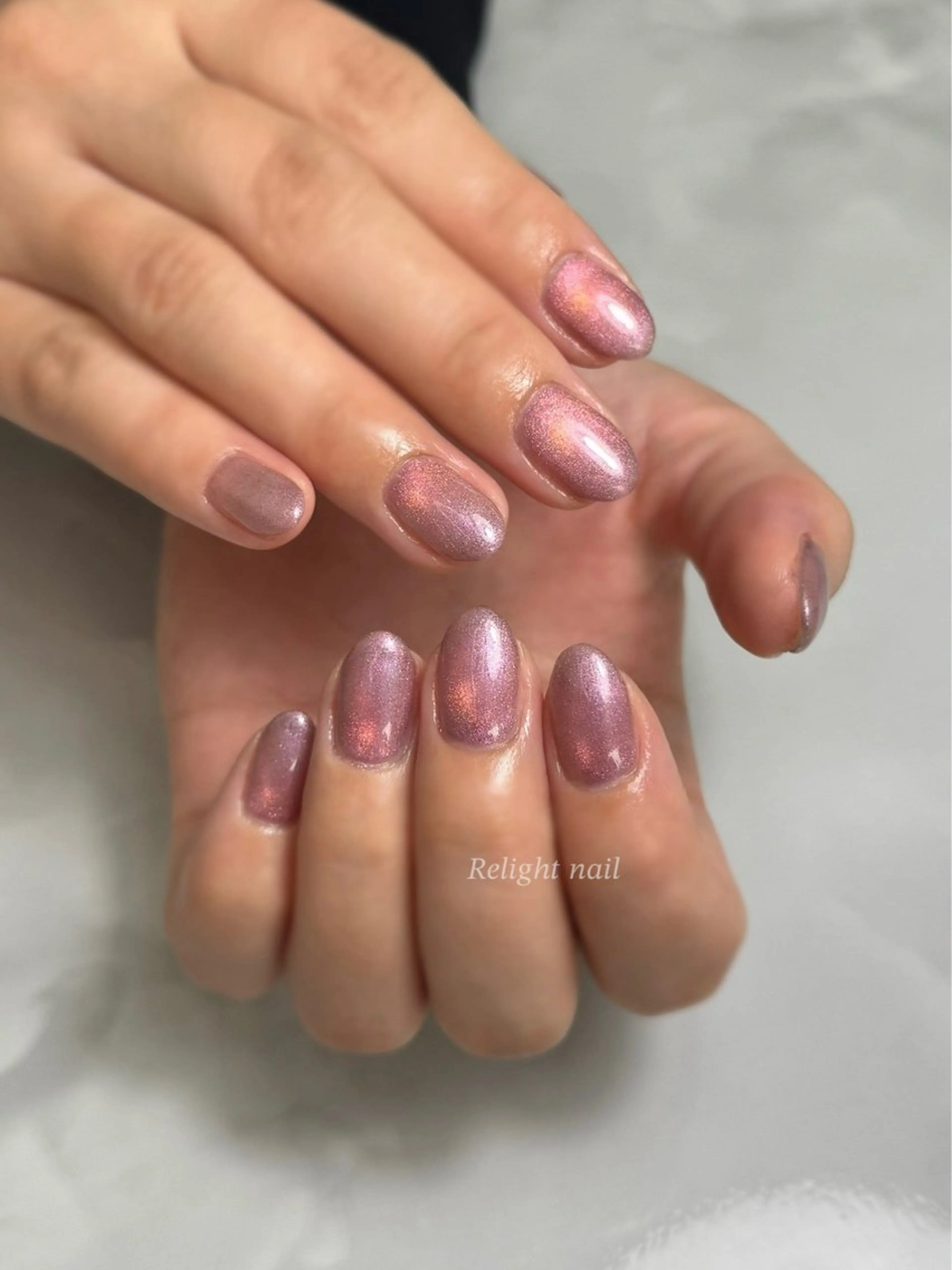 ネイル マグネットネイル ハンドネイル Relight RIEのネイルデザイン