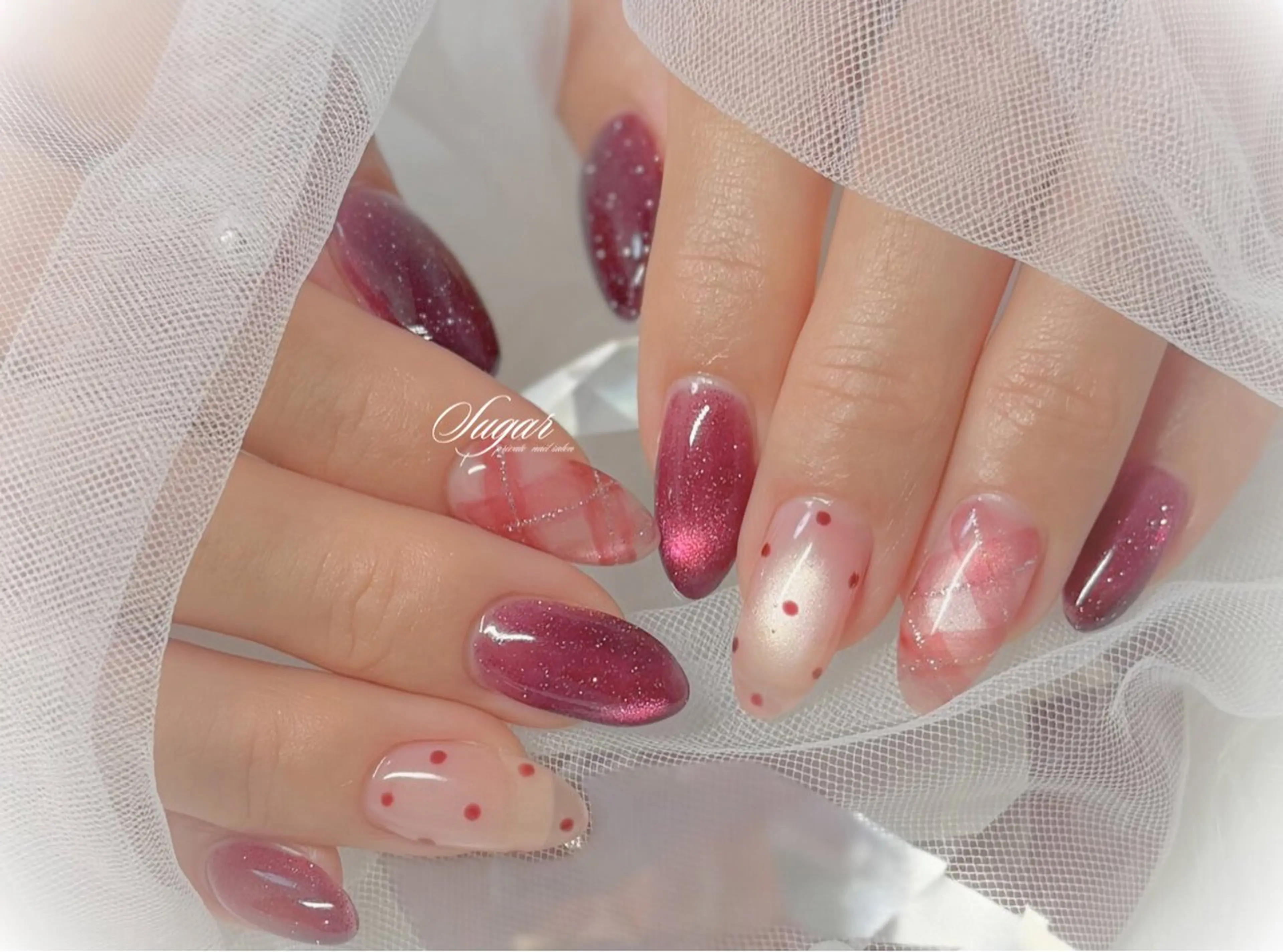 ネイル マグネットネイル ハンドネイル Nail salon Sugarのネイルデザイン