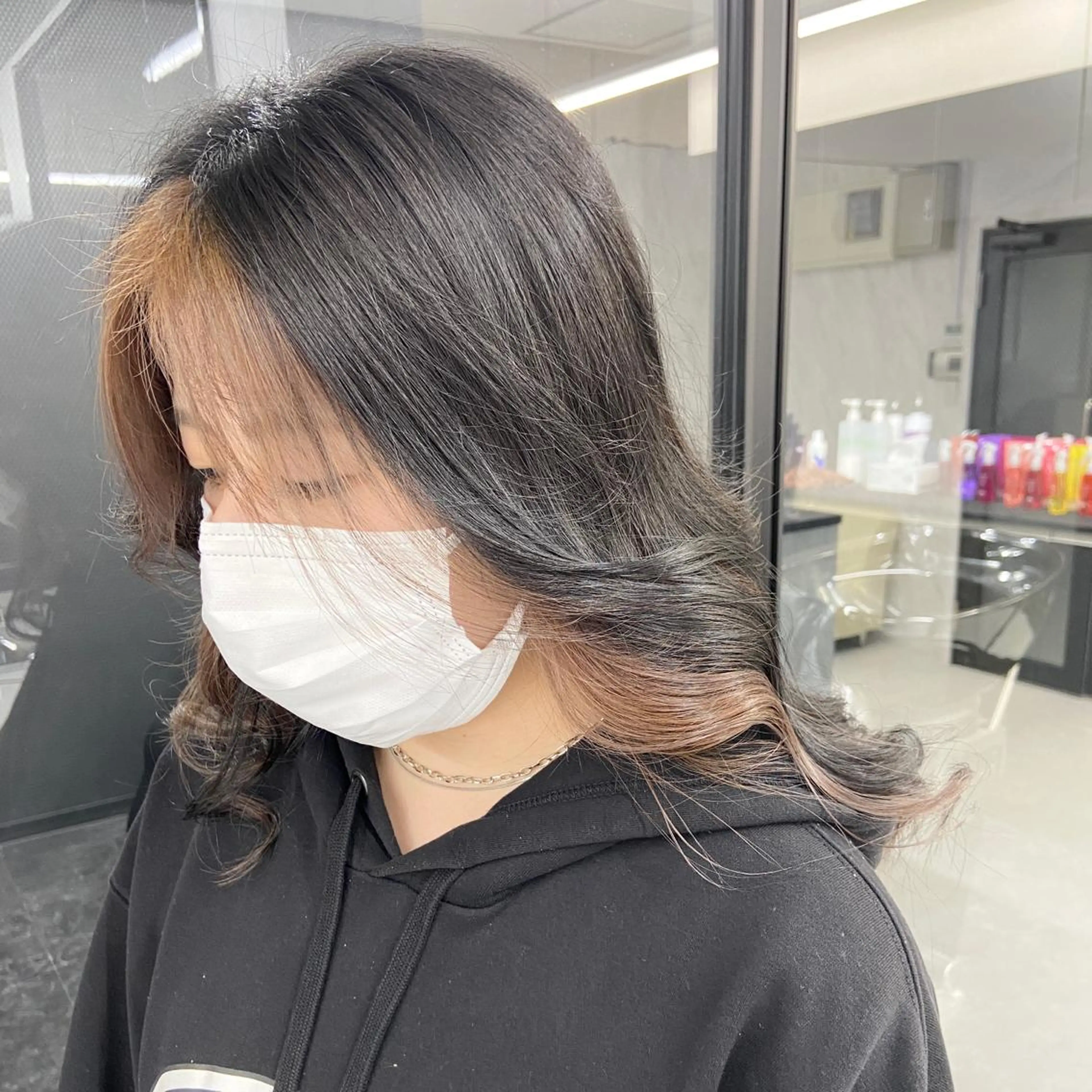 ミディアム カラー ハイトーンカラー ヘアカラー トリートメント ミルボンAujua認定サロン Ria  OSAKA 梅田所属・メンズ特化/ マンツーマン/Ryuのヘアスタイル