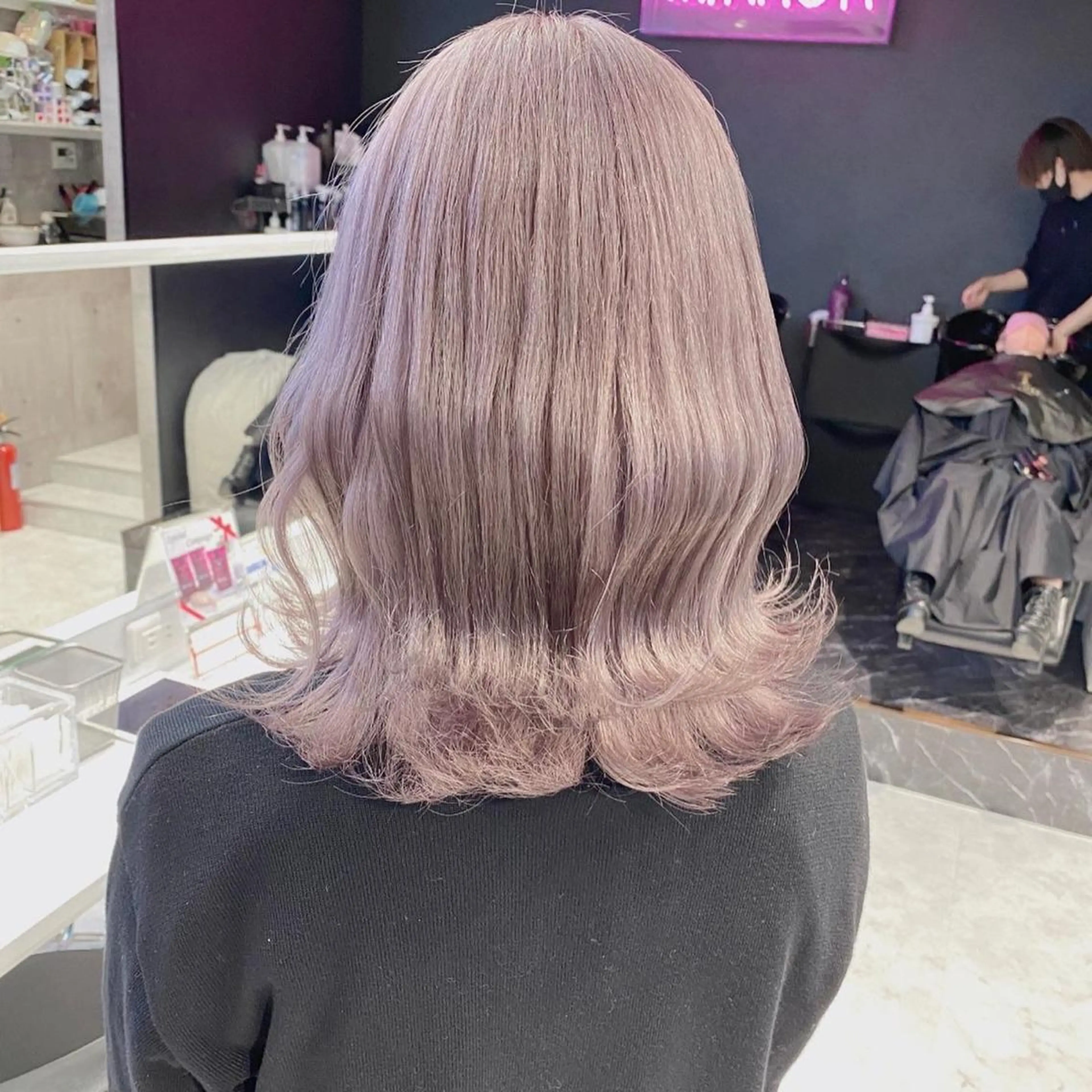 セミロング ヘアカラー トリートメント ❄️💛エクステ ブリーチ❄️yukiのヘアスタイル