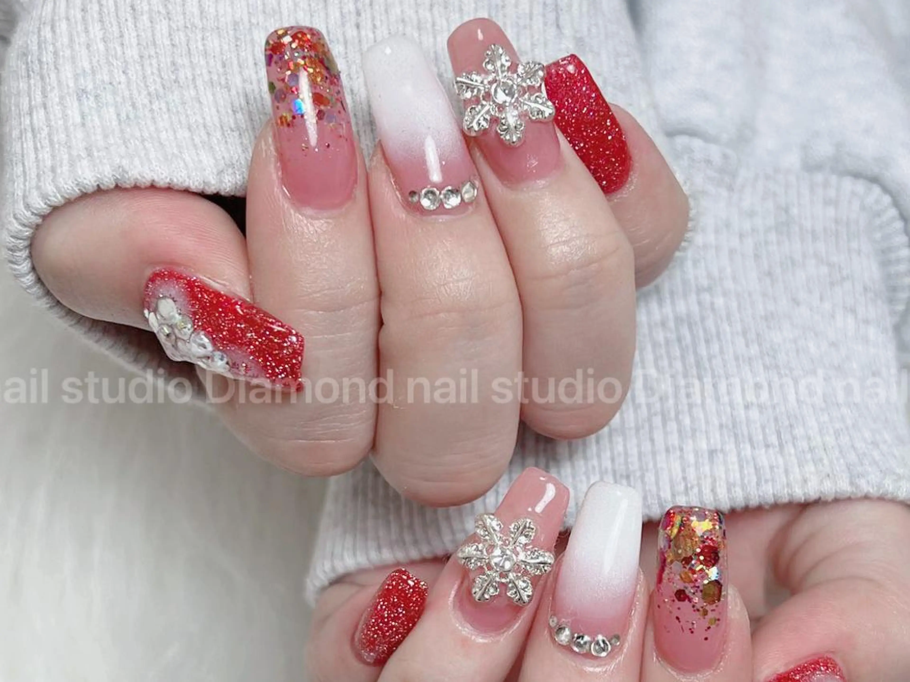 ネイル ハンドネイル DIAMOND Nail🍒のネイルデザイン