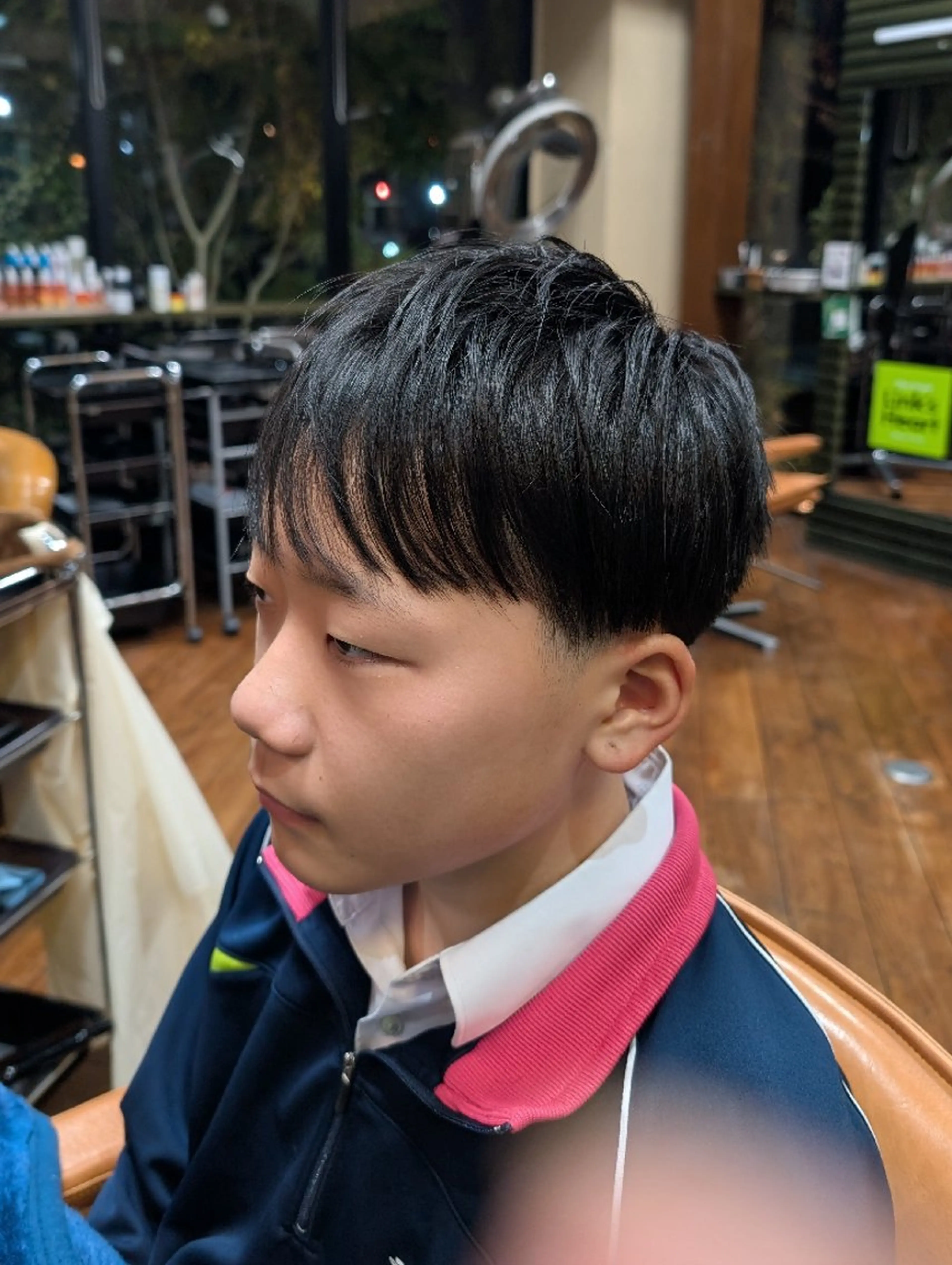 男子中学生カットの写真