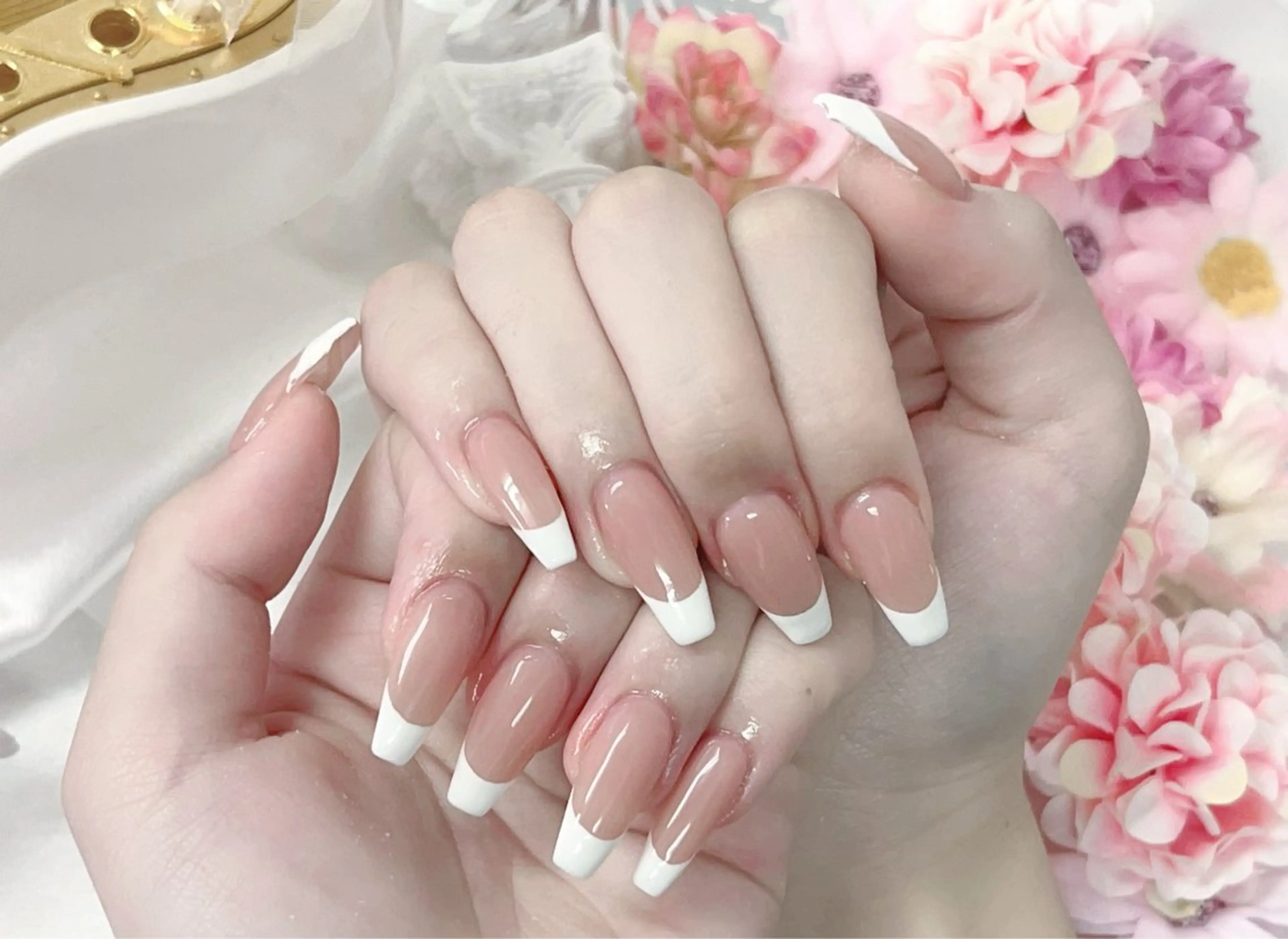 ネイル 【パラジェル・フィルイン】 T&BNAIL STUDIO所属・り お　ロング無制限中のネイルデザイン