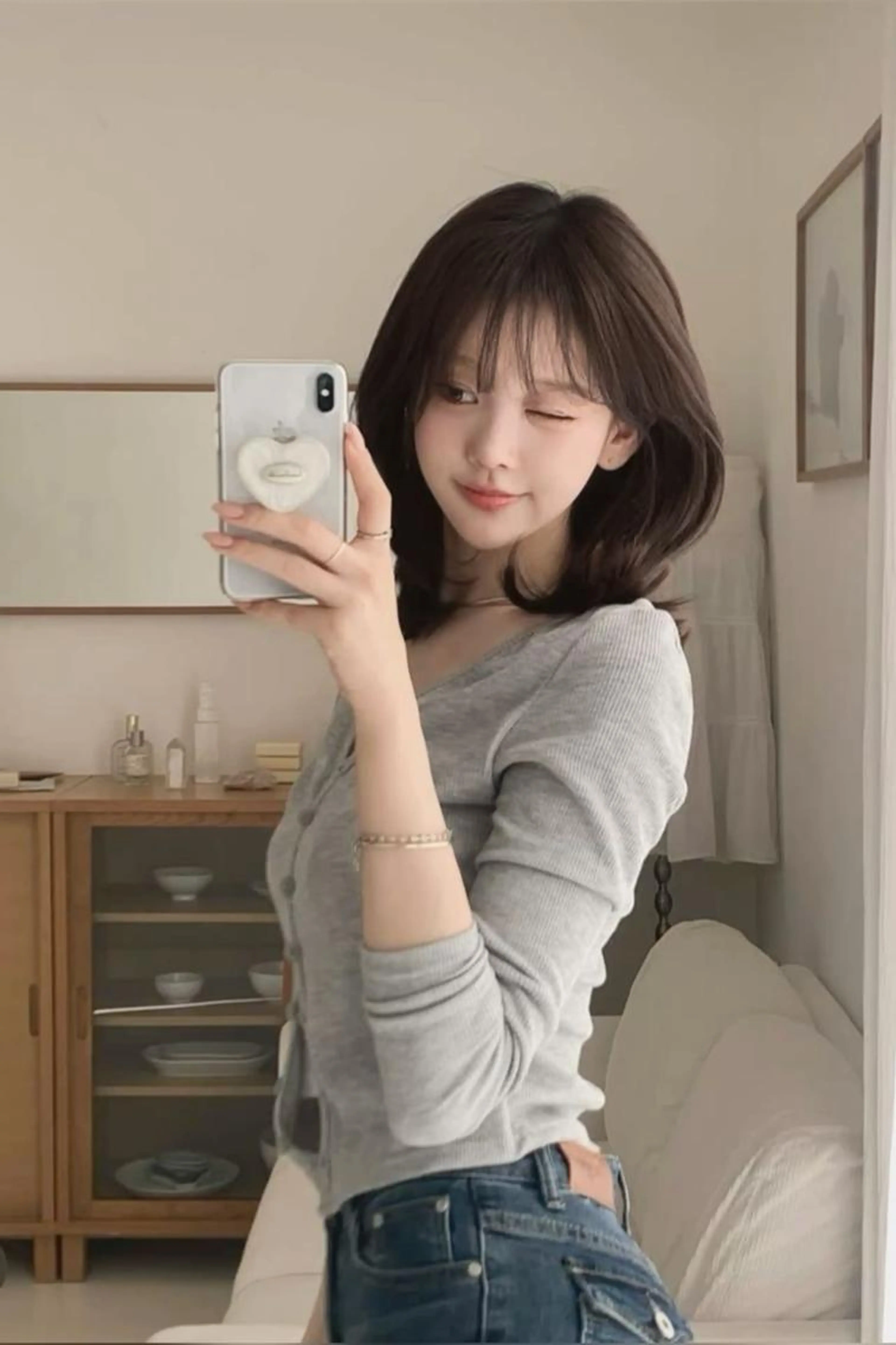 🪄期間限定🪄ミディアムヘアでもかわいい🤍トレンドの動きが出る韓国レイヤーカット＋オリジナルトリートメント🤍の写真