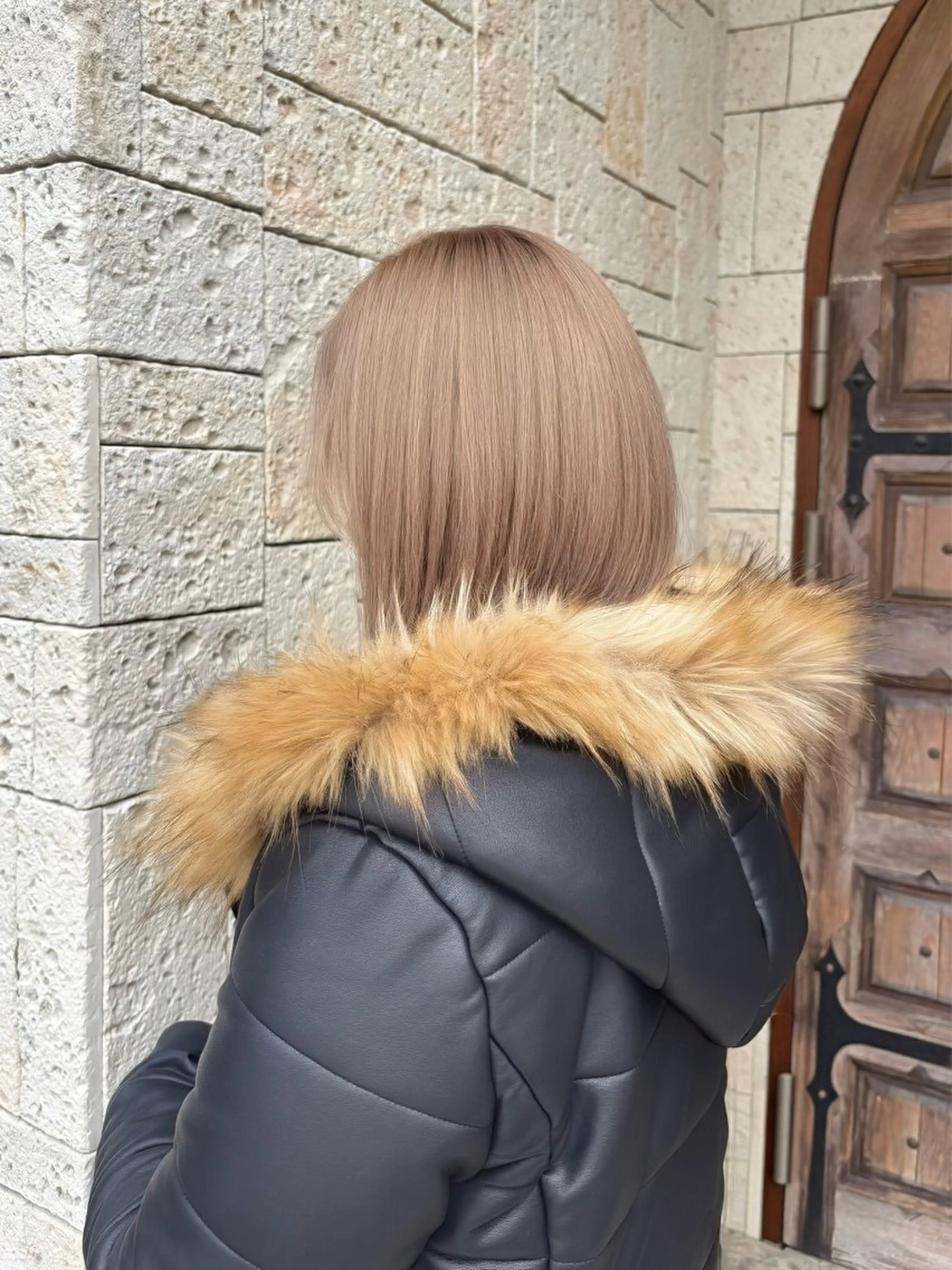 ミディアム ヘアカラー トリートメント 透明感カラー/ レイヤー/箕浦 稜真のヘアスタイル