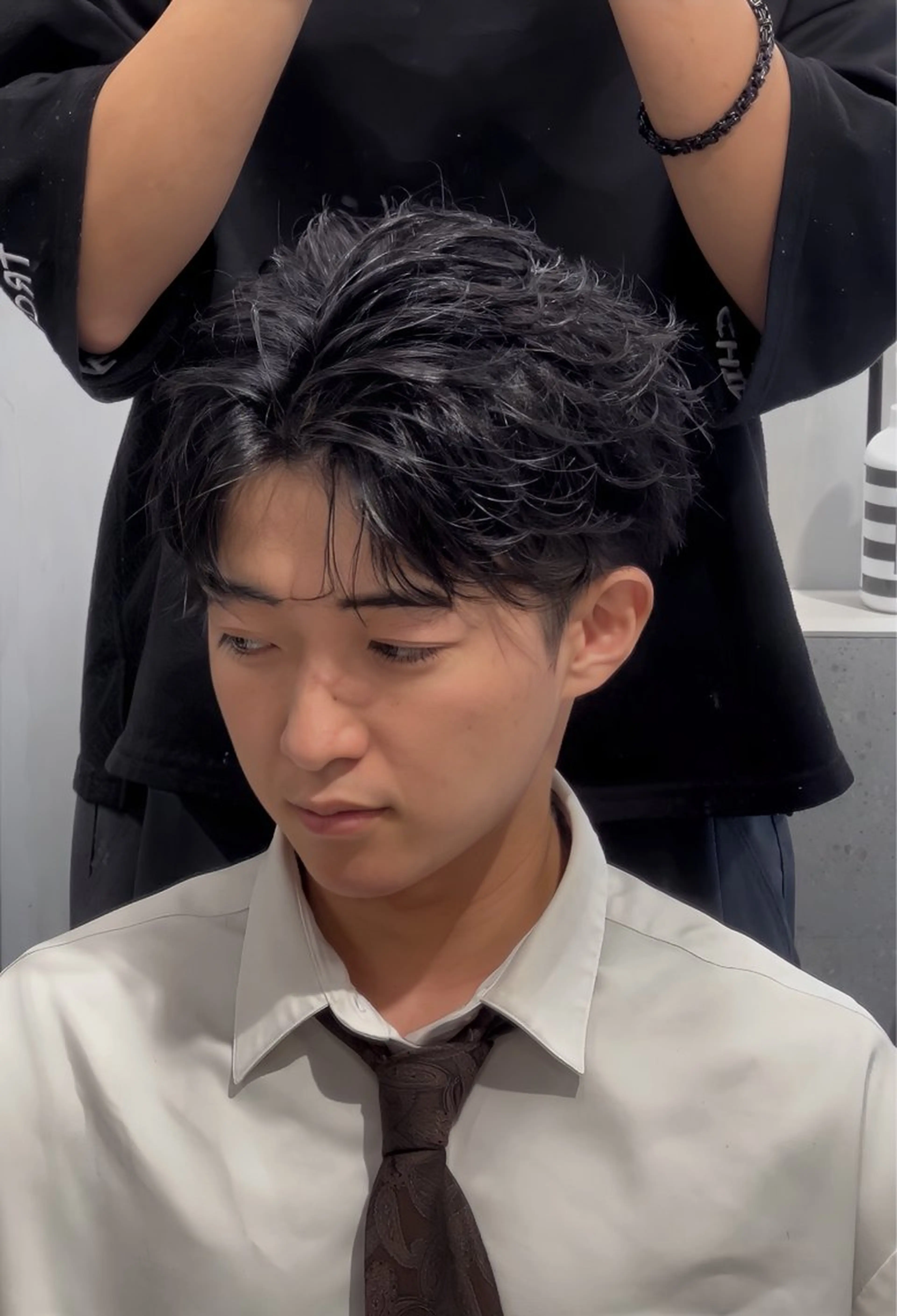 ショート パーマ メンズ フェザーパーマ メンズパーマ カット パーマ 【メンズ特化】玉貞 健太のヘアスタイル