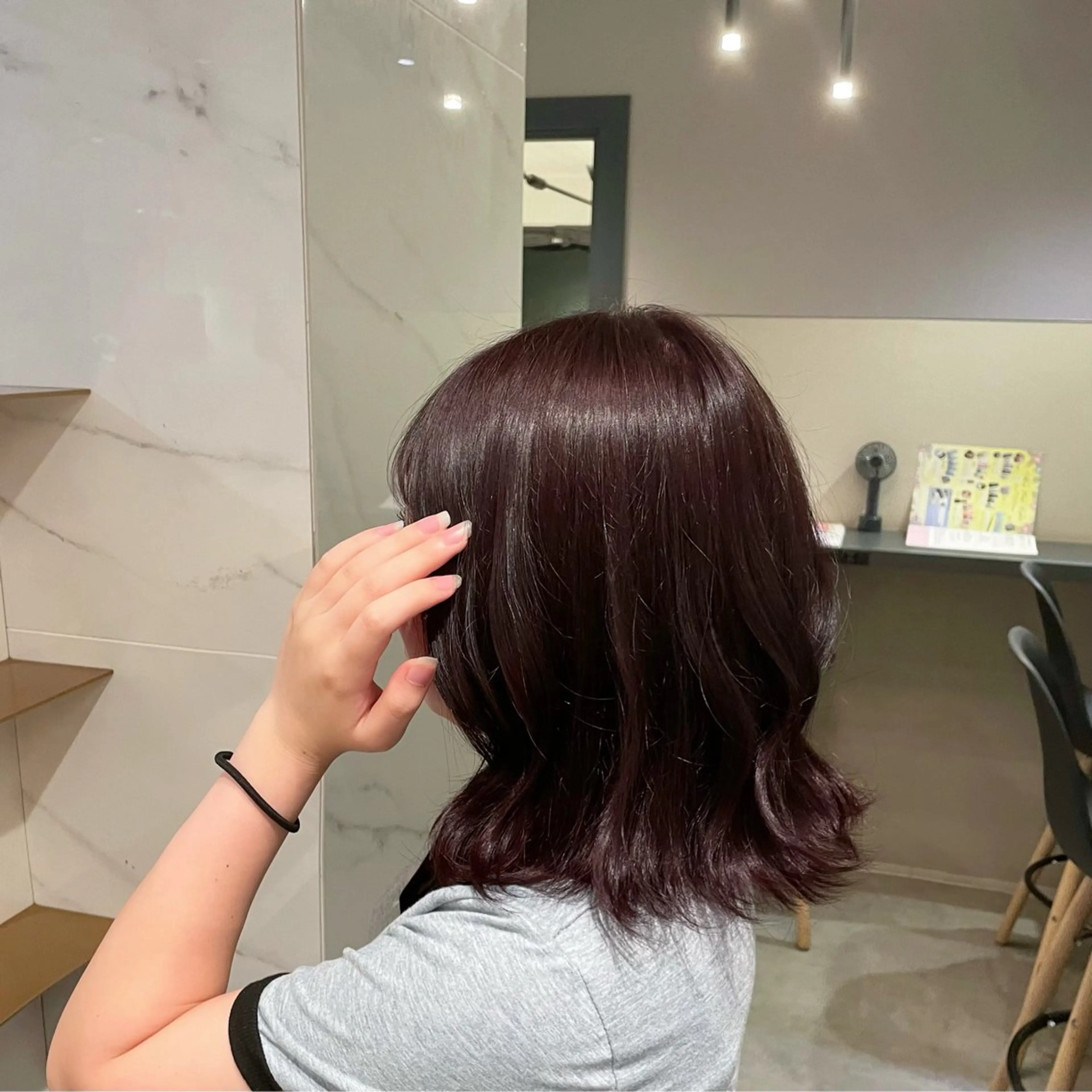 ミディアム カラー ブラウンカラー ピンクカラー ピンクブラウン yurika 🎀のヘアスタイル