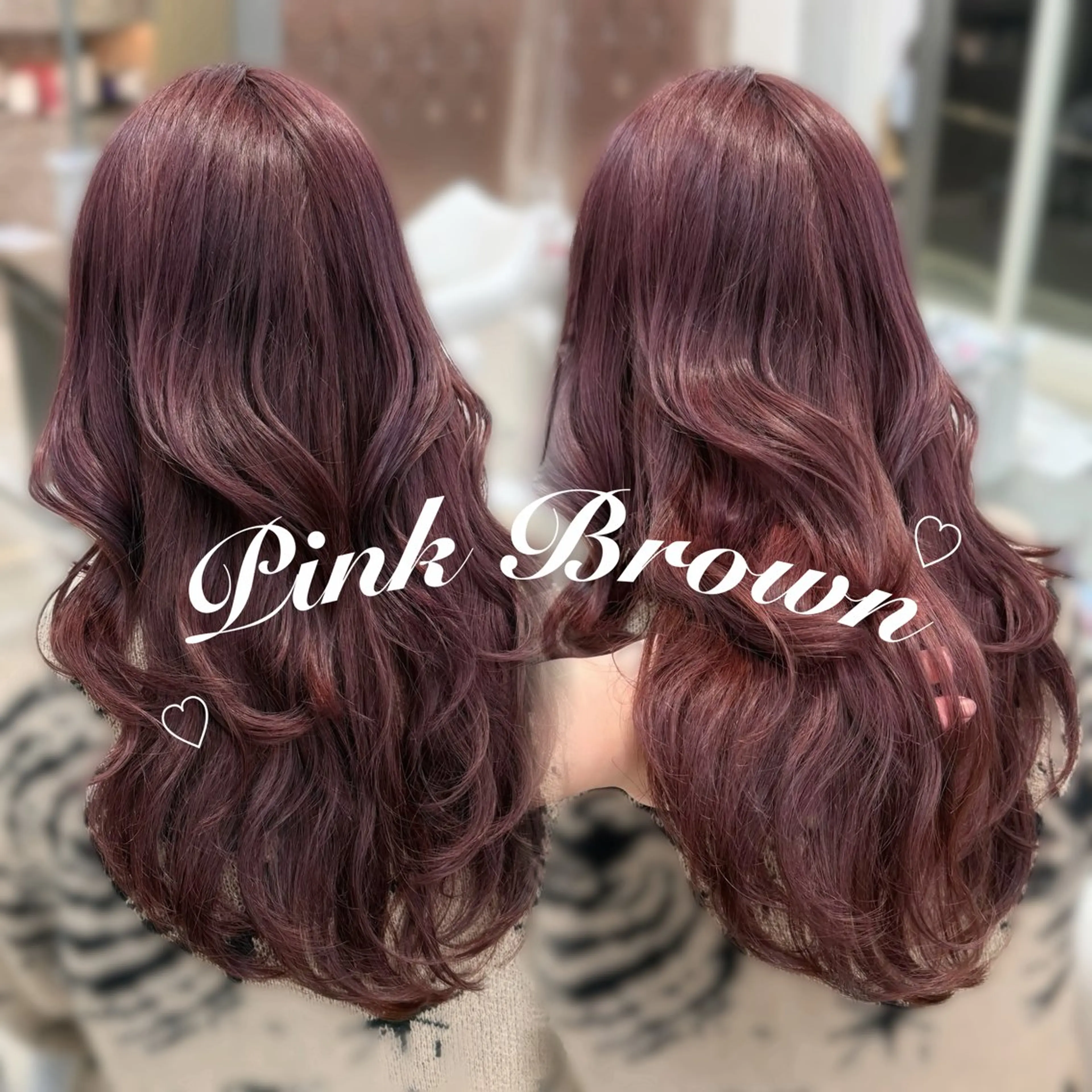 ロング ヘアカラー 暖色カラー🎀🎶 田辺 樹里のヘアスタイル