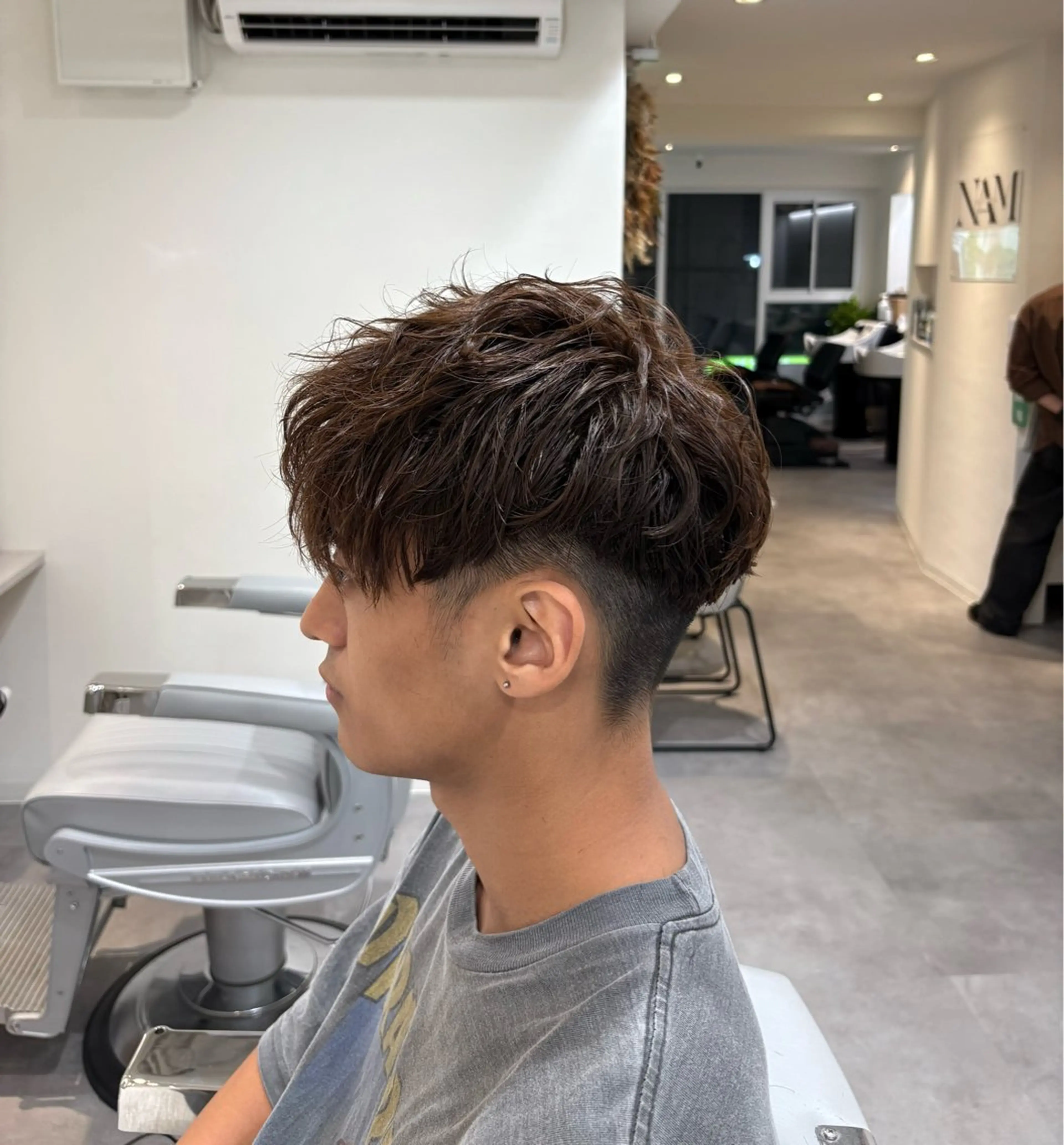 メンズ スペインカール 深澤 知樹のヘアスタイル